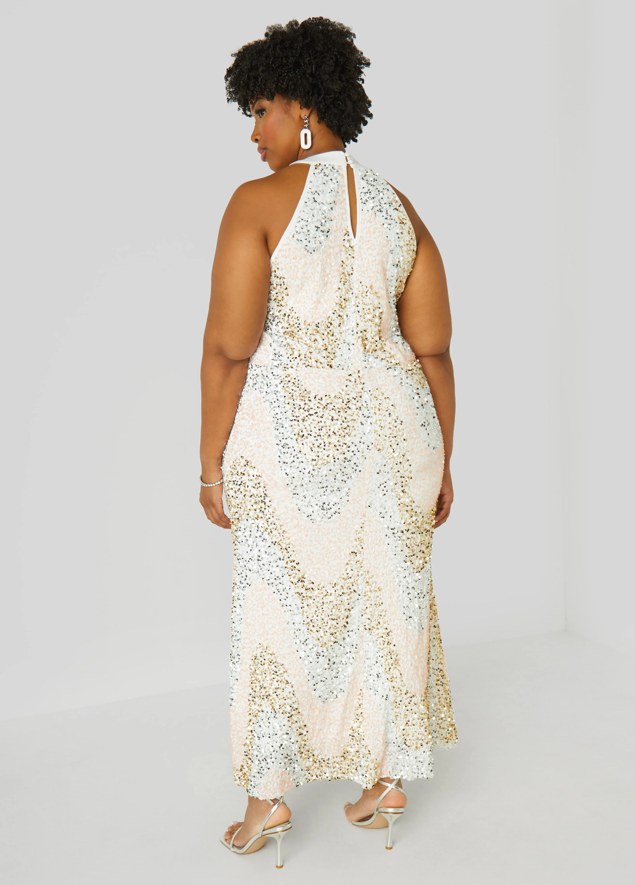 Sequined Velvet Gown - Image 2