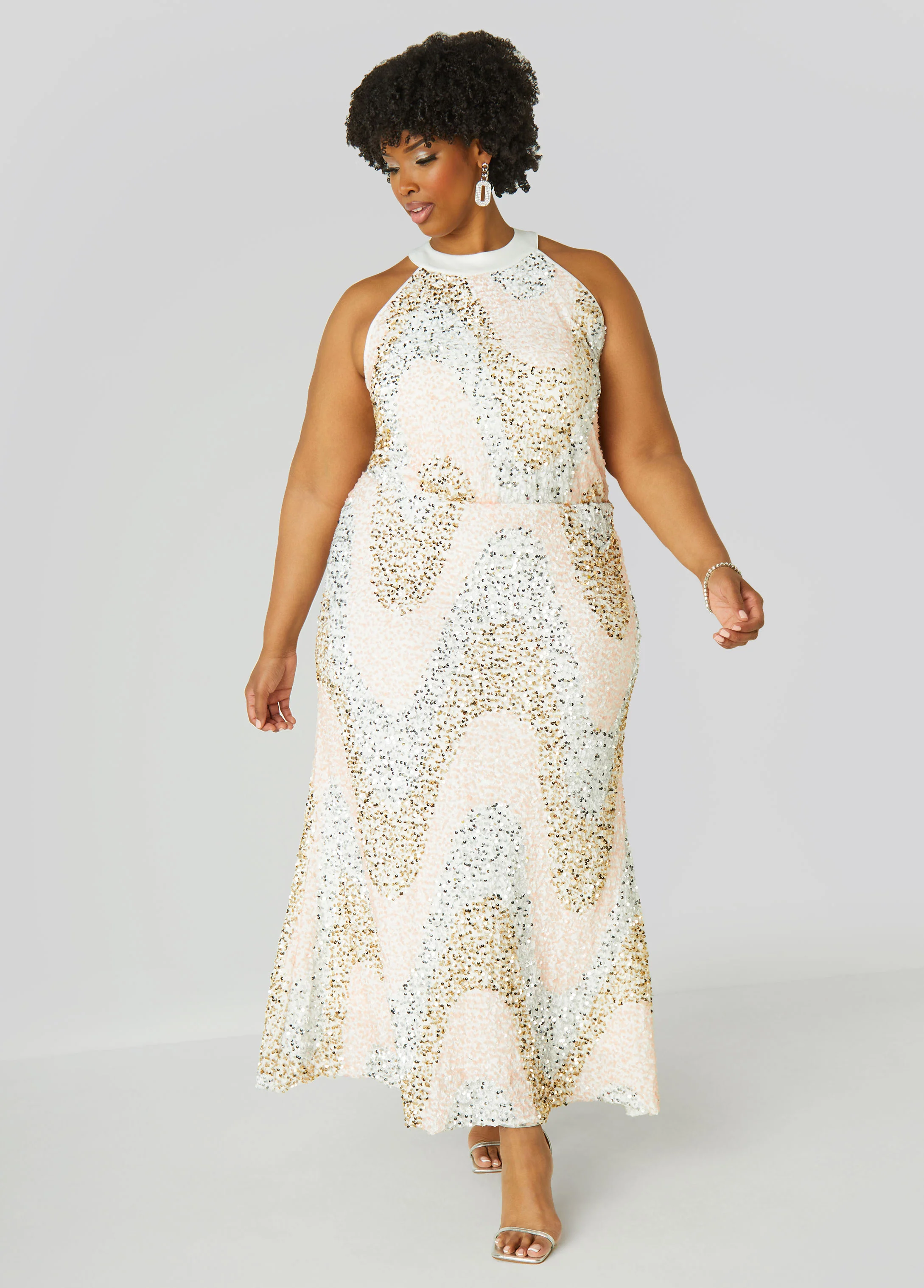 Sequined Velvet Gown - Image 5