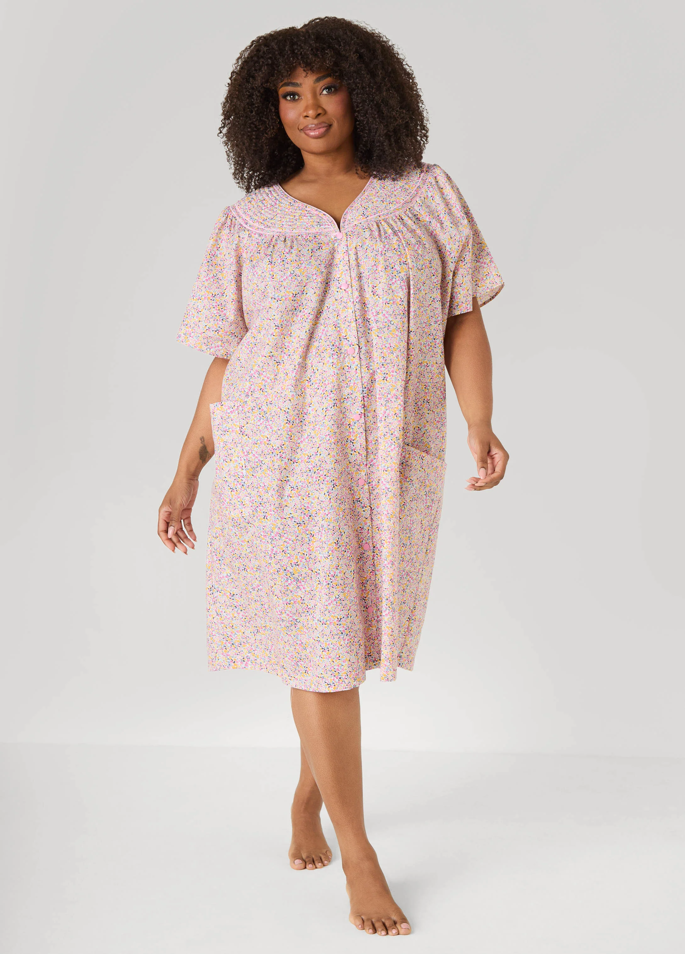 Moon To Noon Floral Sleep Dress - Image 3
