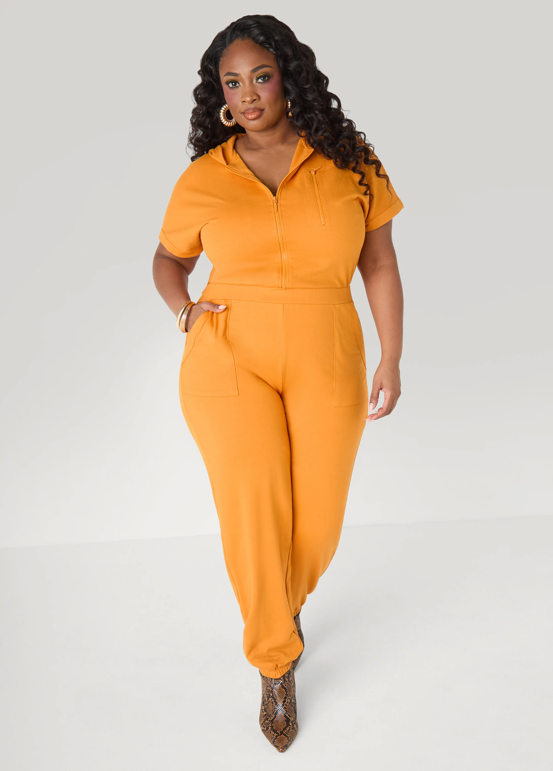 French Terry Joggers Jumpsuit - Image 11