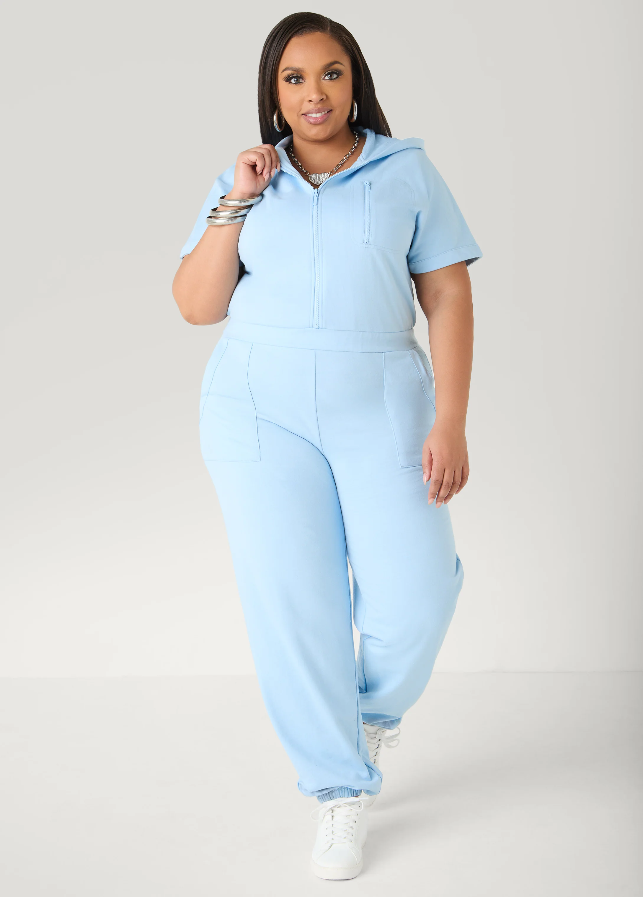 French Terry Joggers Jumpsuit - Image 5
