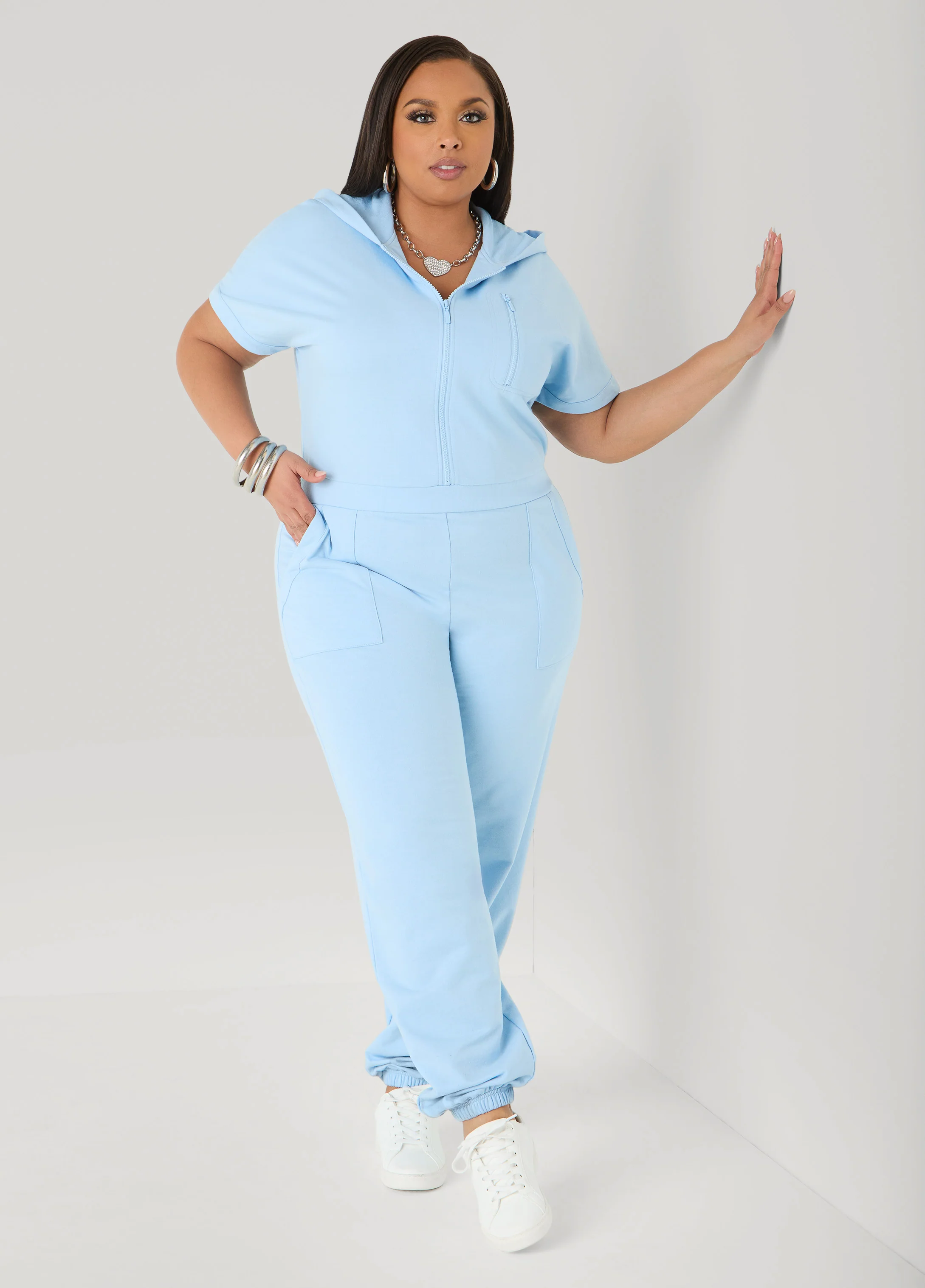 French Terry Joggers Jumpsuit - Image 7