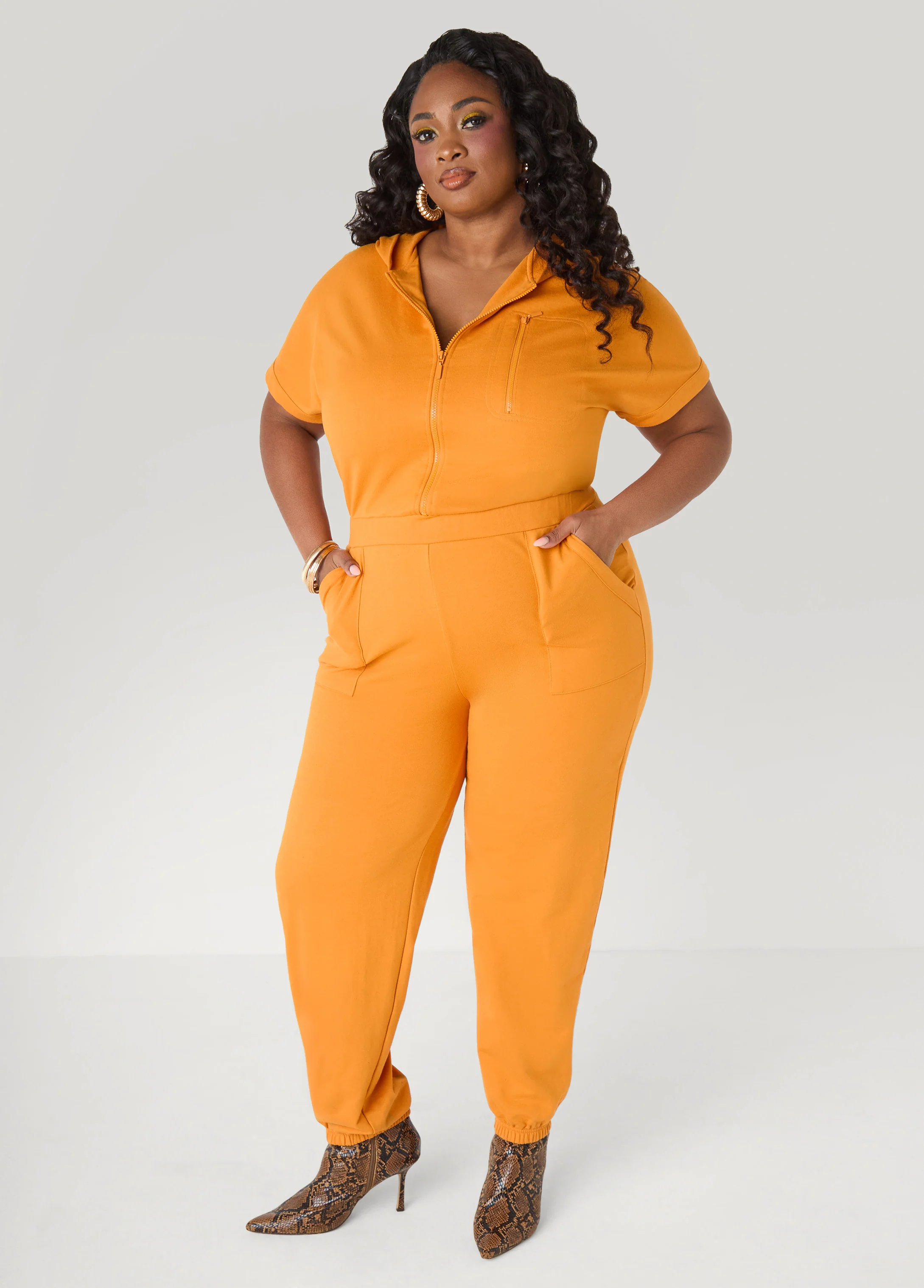 French Terry Joggers Jumpsuit - Image 9
