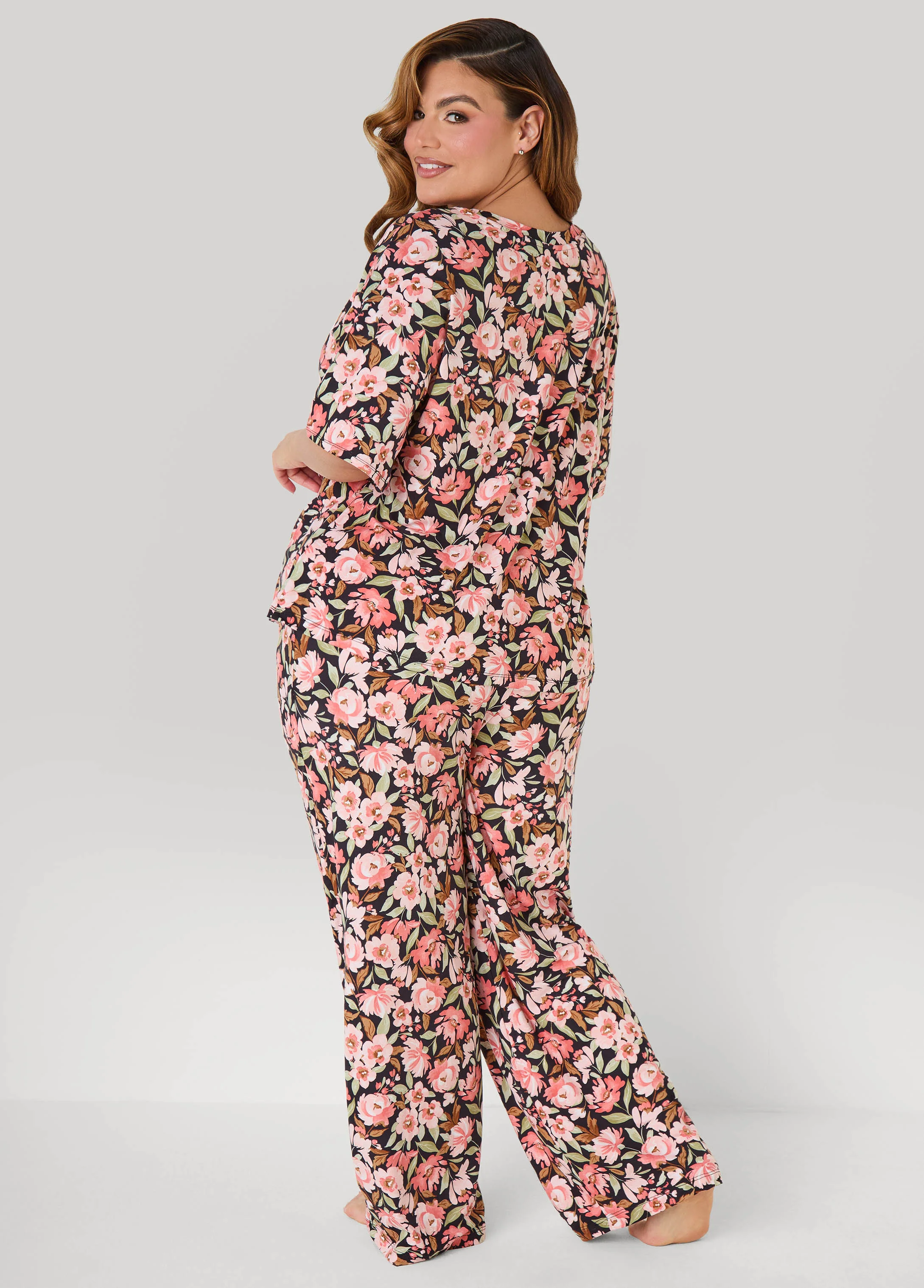 Anne Klein Floral PJs Set - Image 2