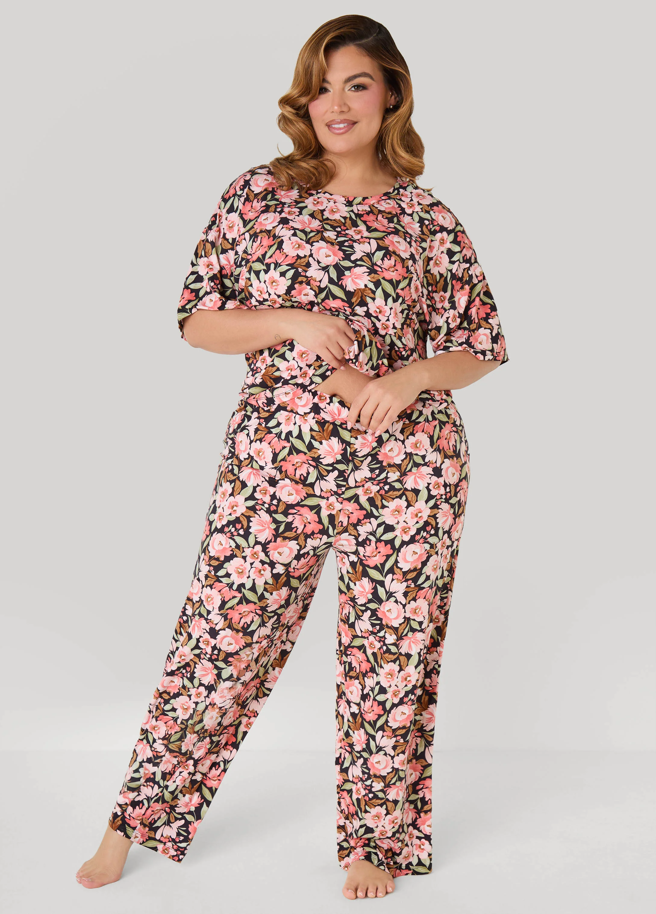 Anne Klein Floral PJs Set - Image 4
