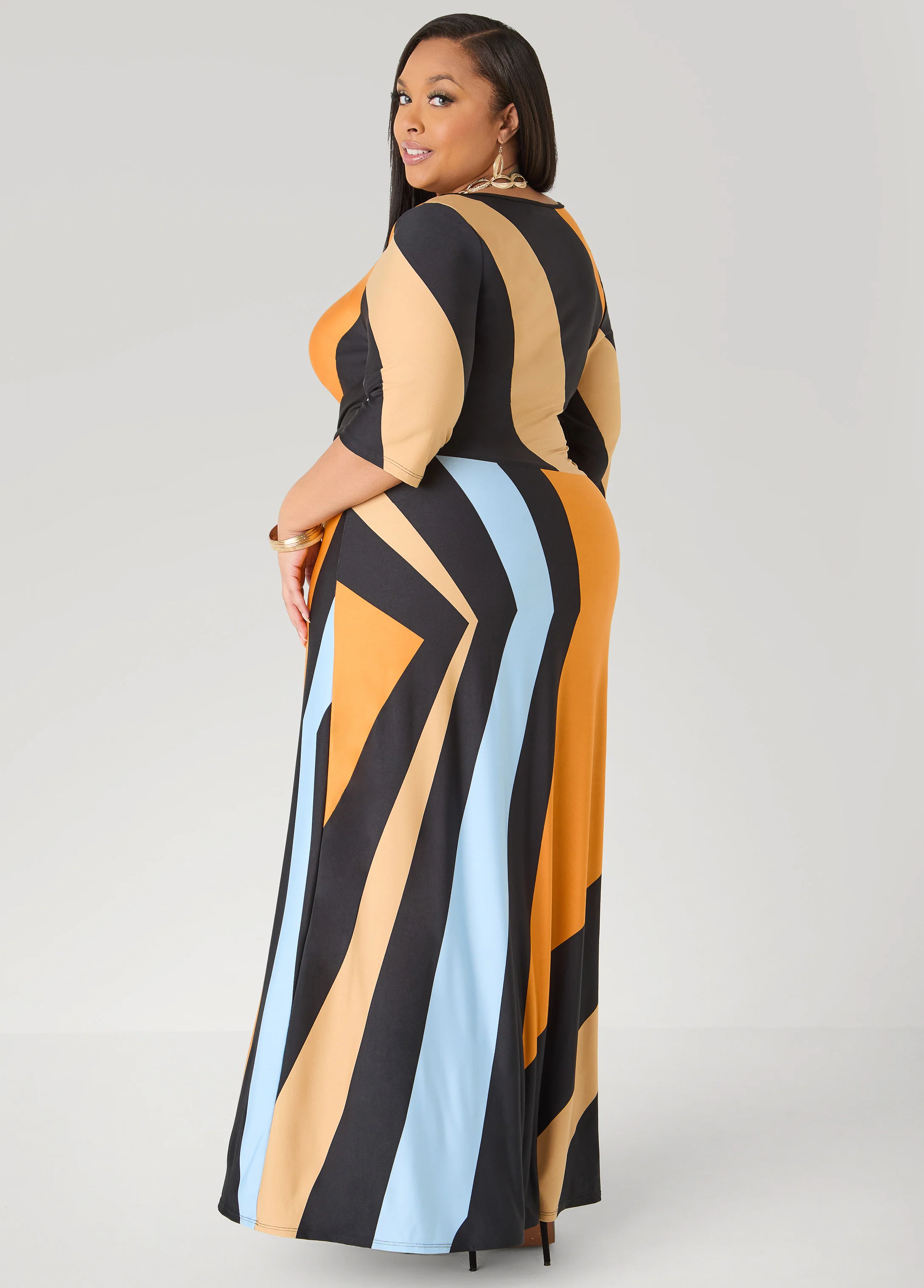 Knotted Geo Print Maxi Dress - Image 6