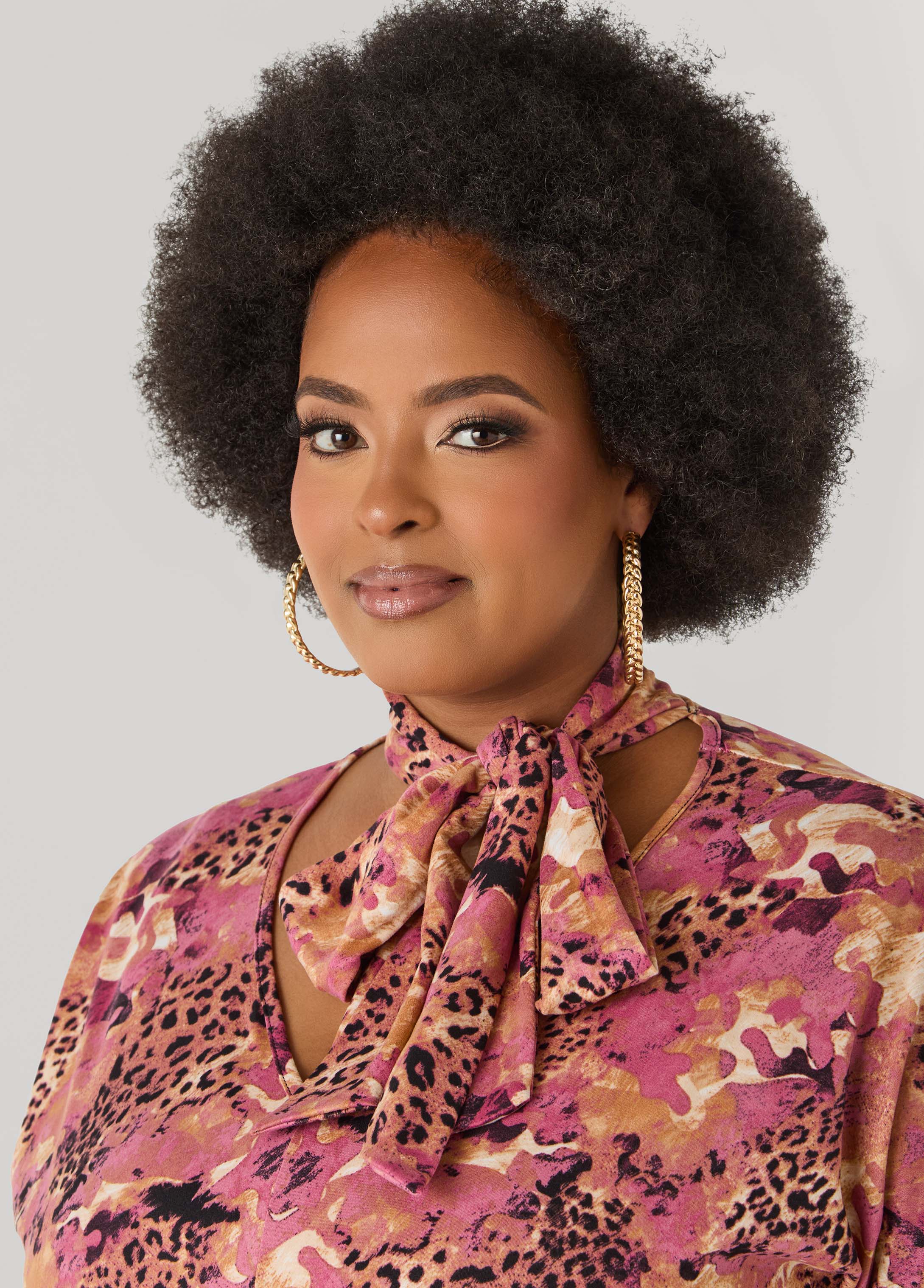Tie Neck Printed Midaxi Dress - Image 6