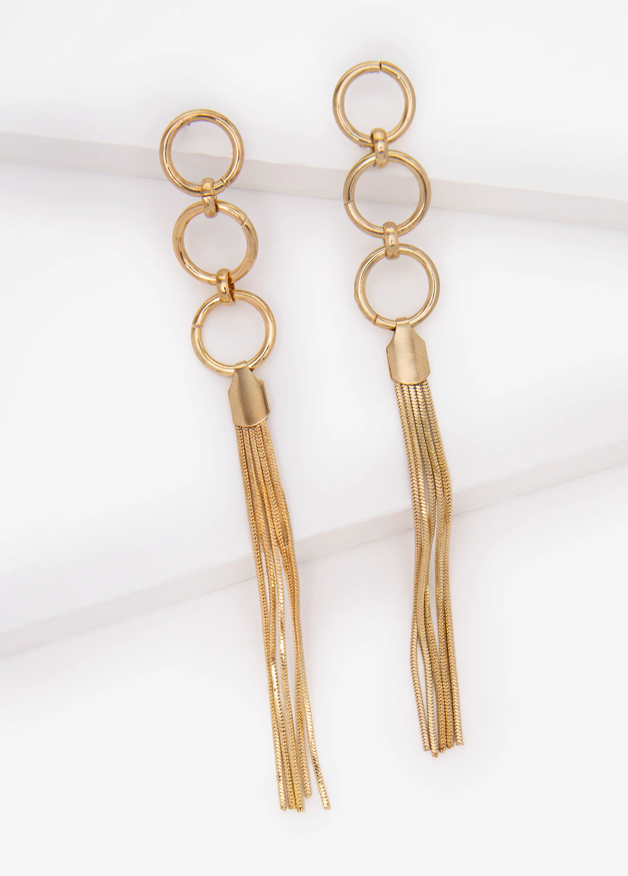 Tasseled Ring Earrings - Image 2