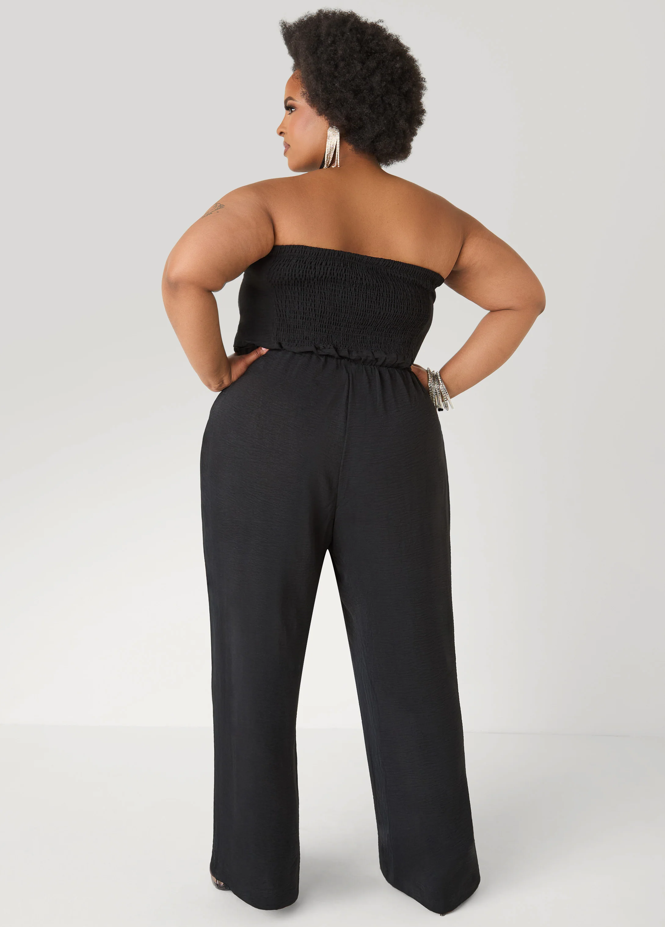 Strapless Bow Embellished Jumpsuit - Image 6