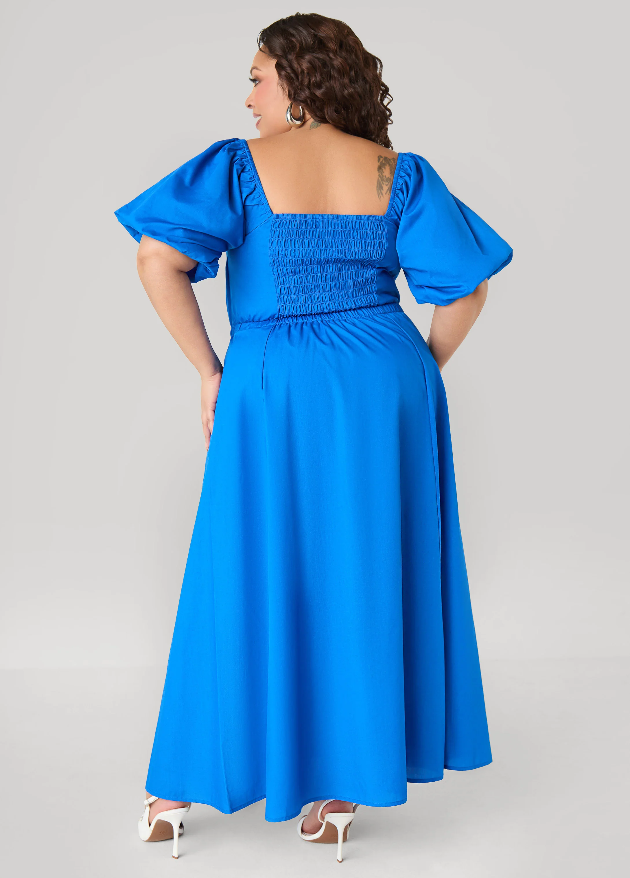 Bubble Sleeved Maxi Dress - Image 2