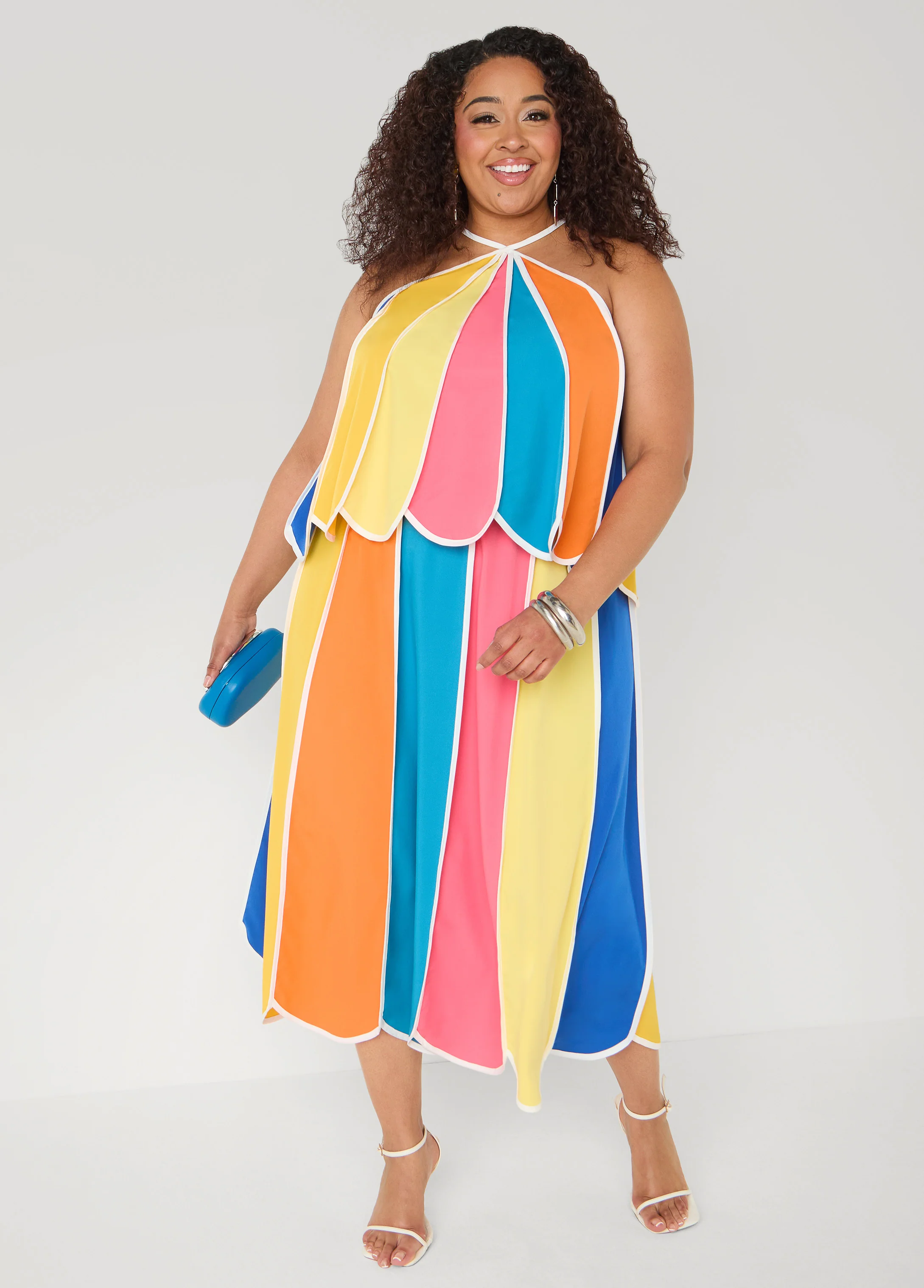 Striped Paneled Swing Top - Image 3