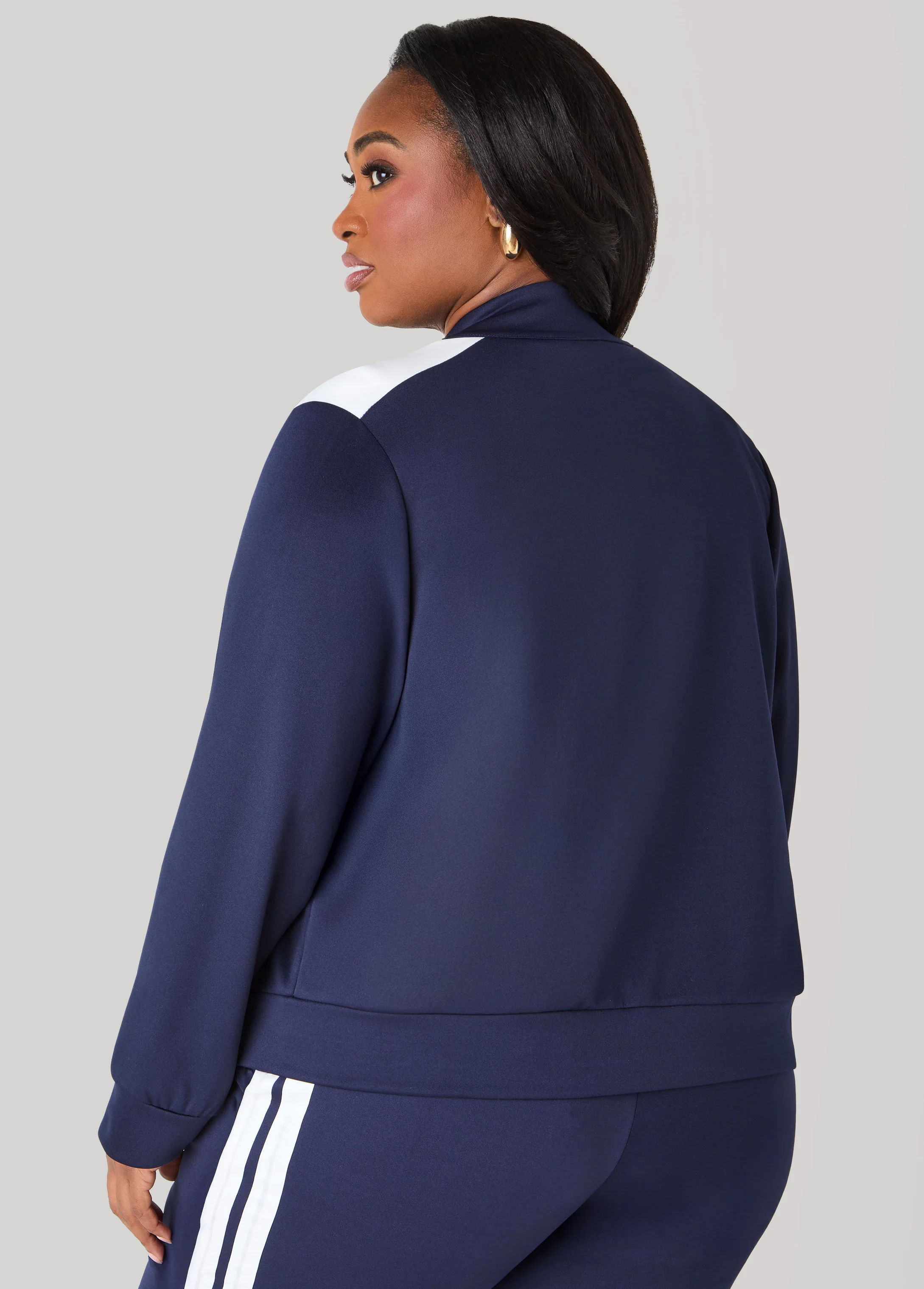 Stripe Zip Front Track Jacket - Image 6