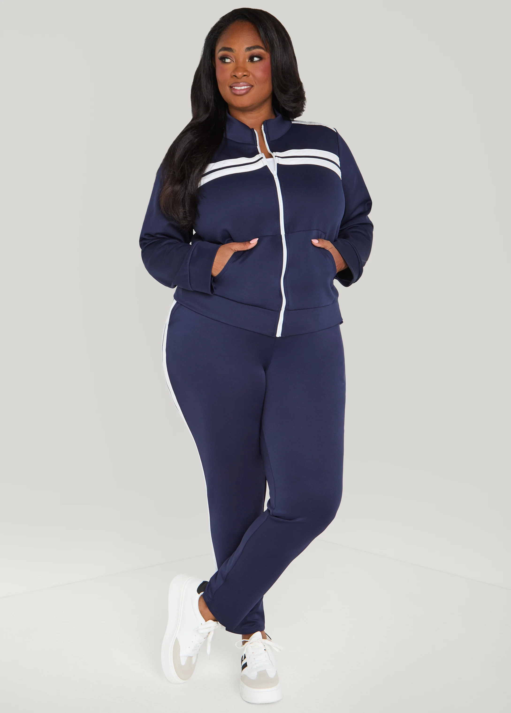 Stripe Zip Front Track Jacket - Image 7
