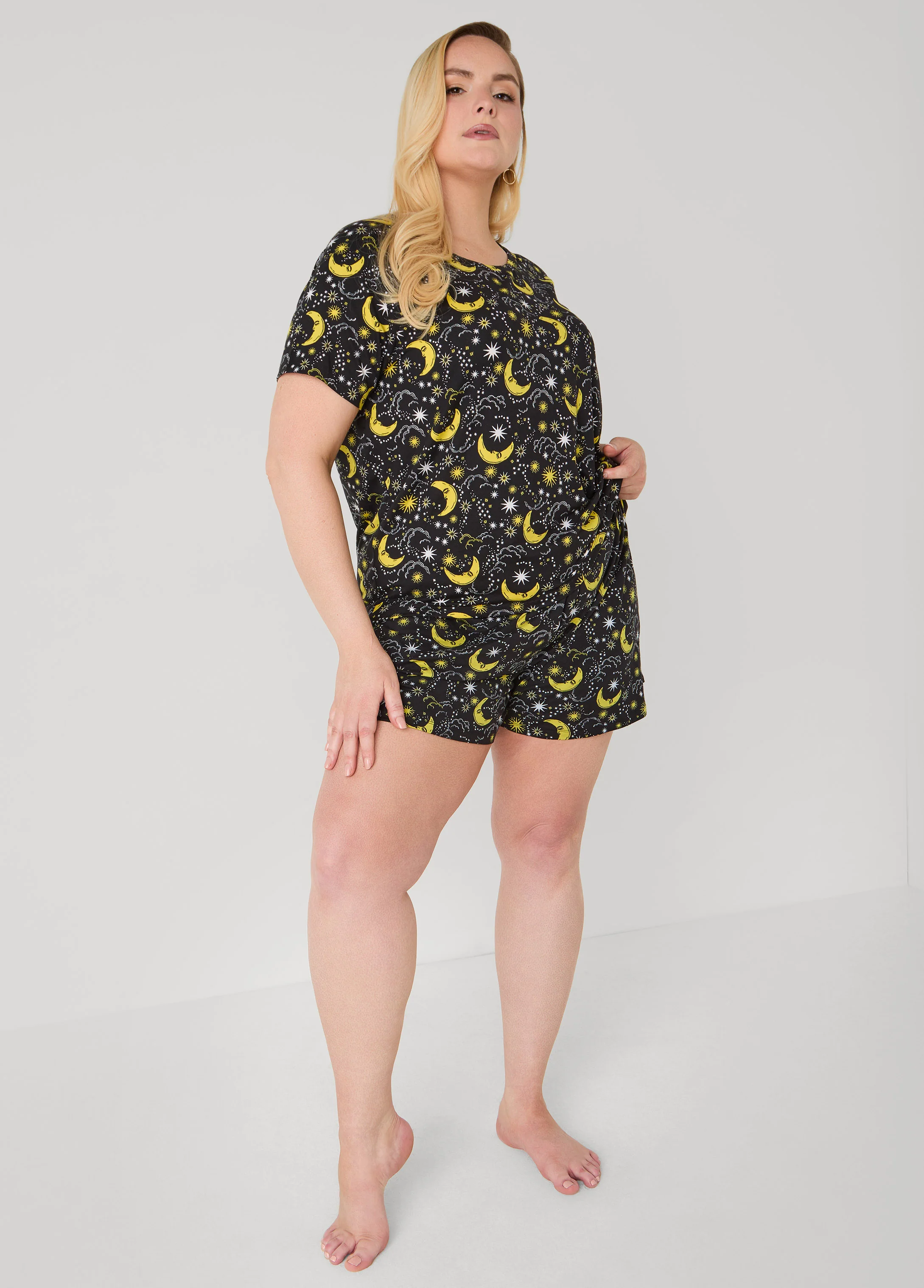 Moon To Noon Moon Print Short Set - Image 3