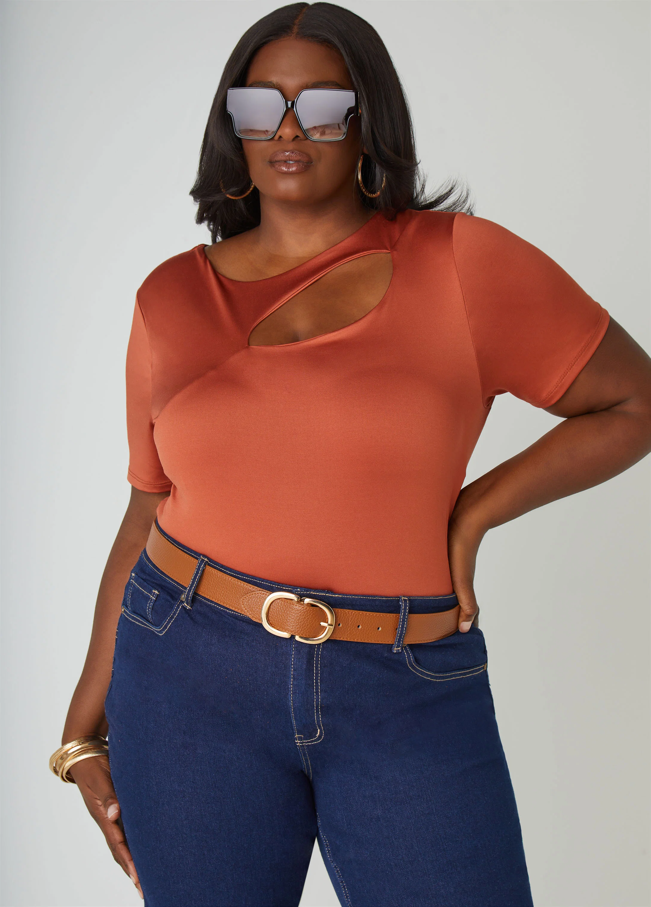 Buckled Faux Leather Waist Belt - Image 2