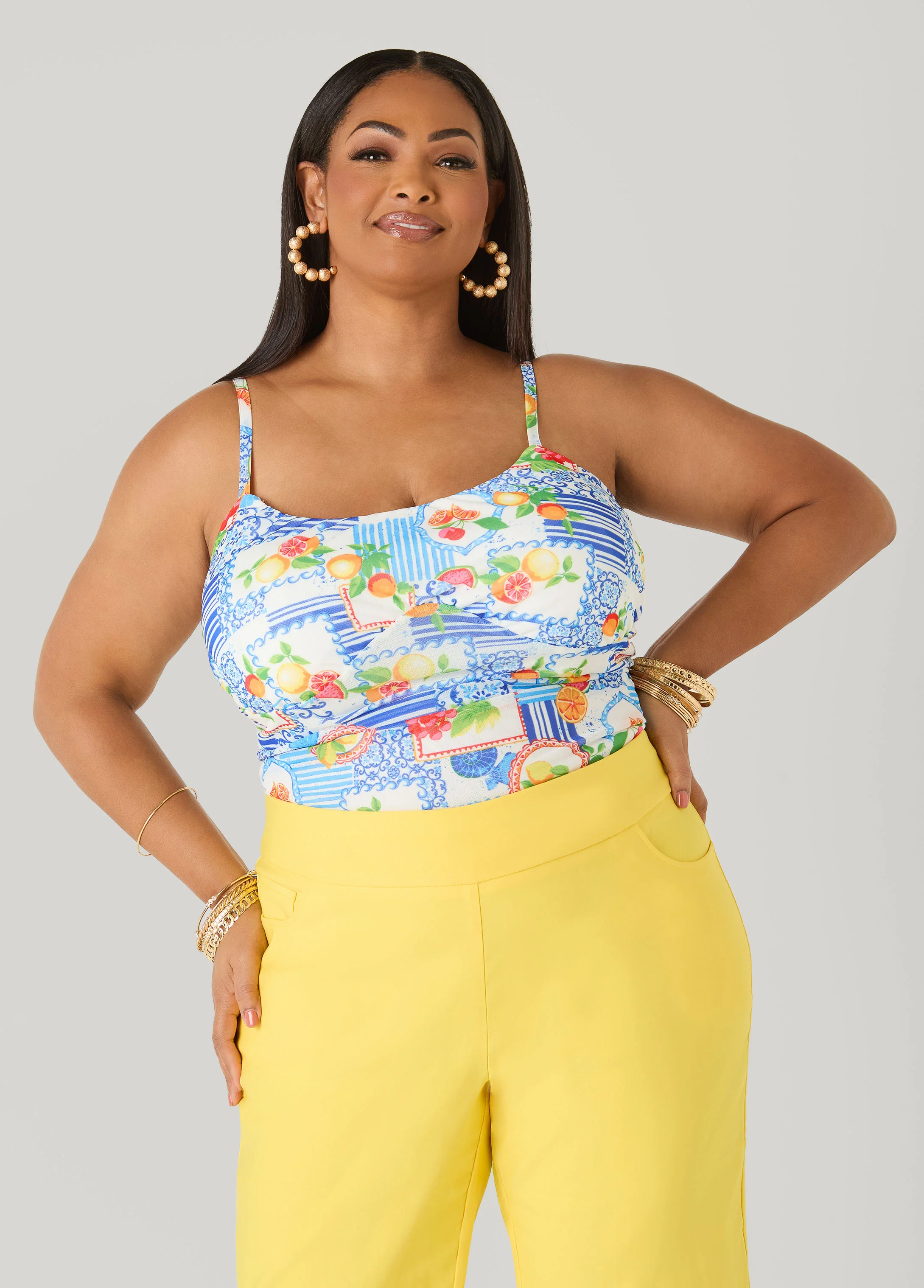 Printed Mesh Bodysuit - Image 3