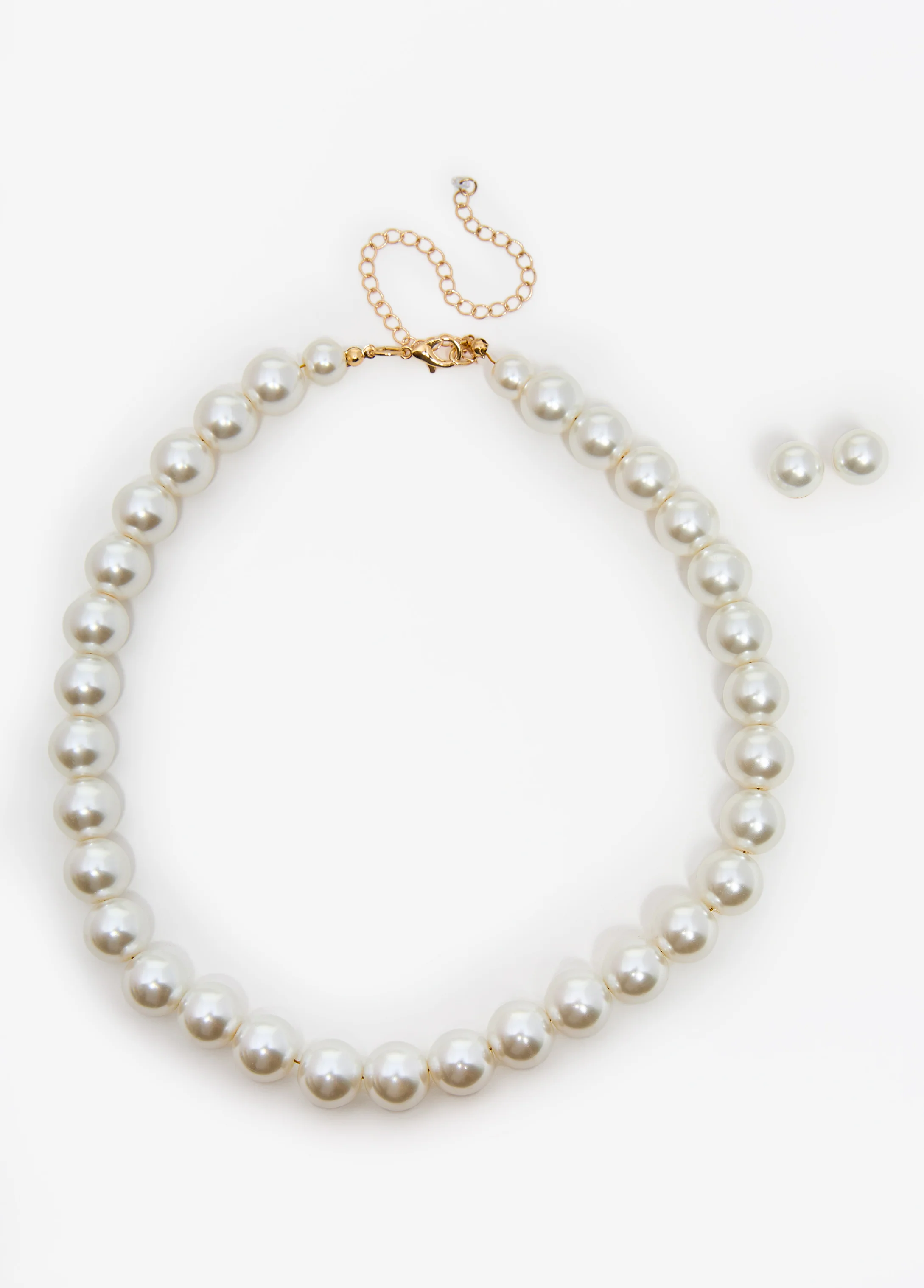 Faux Pearl Necklace Set - Image 4