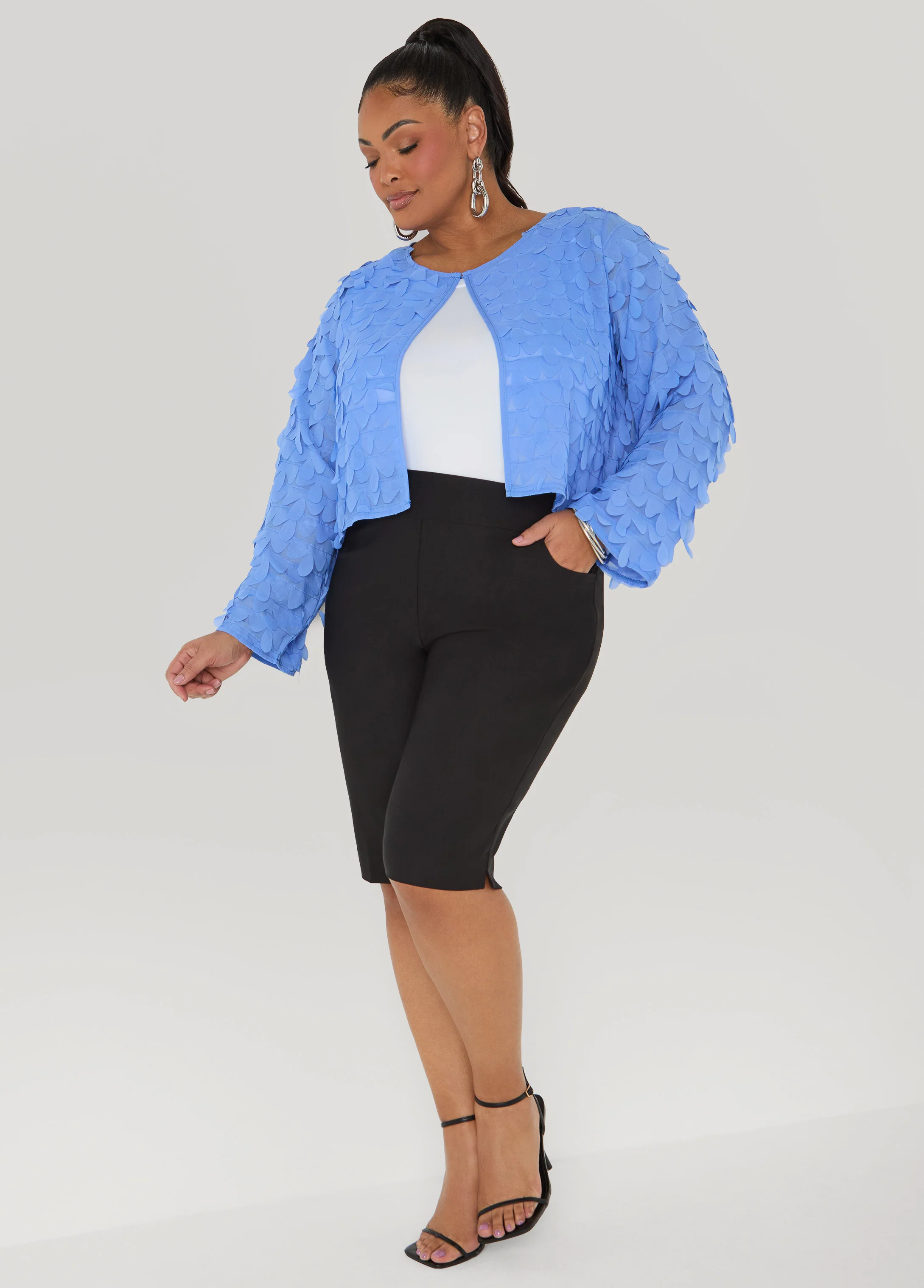 Cropped Petal Jacket - Image 3