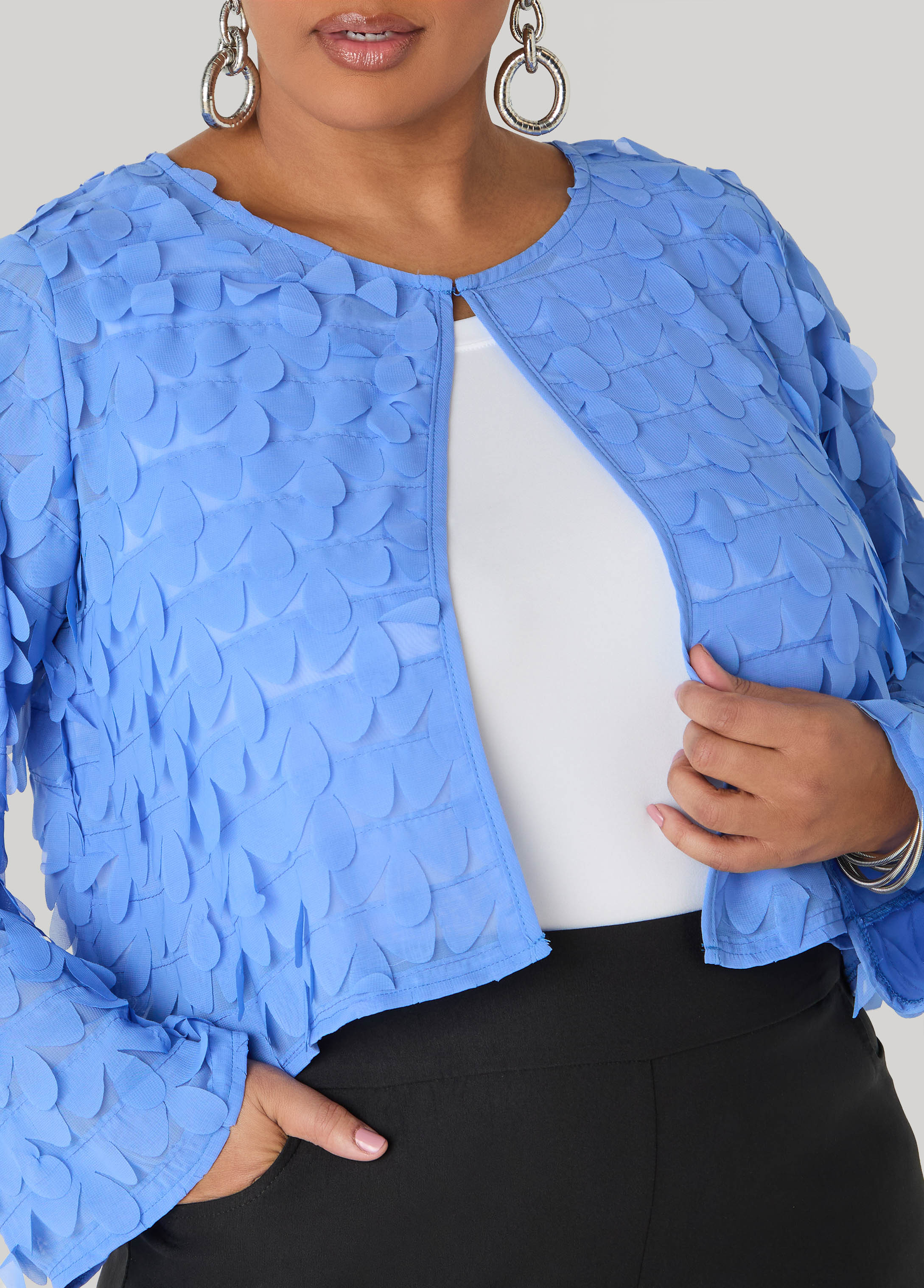 Cropped Petal Jacket - Image 4