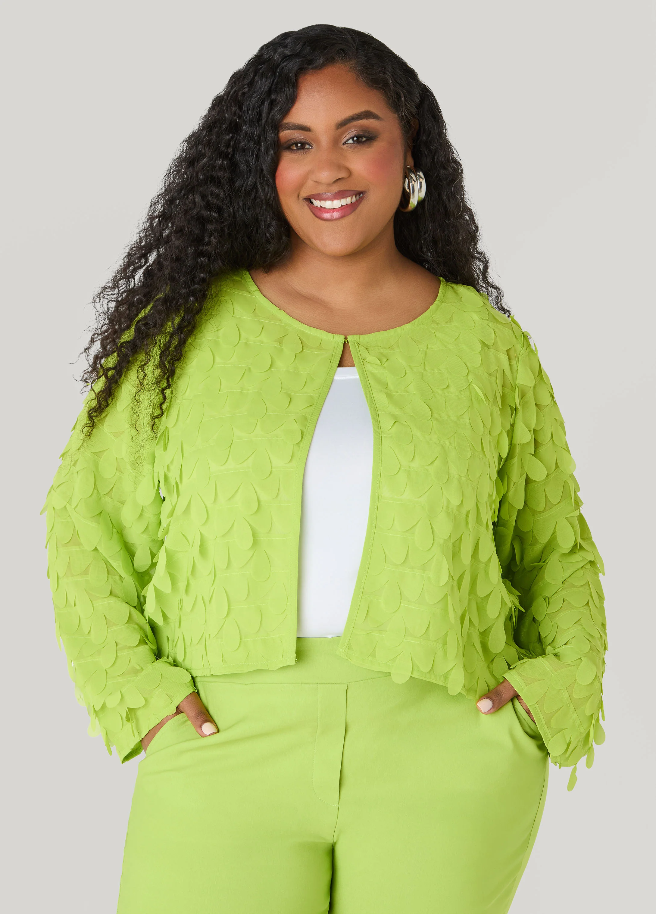 Cropped Petal Jacket - Image 5