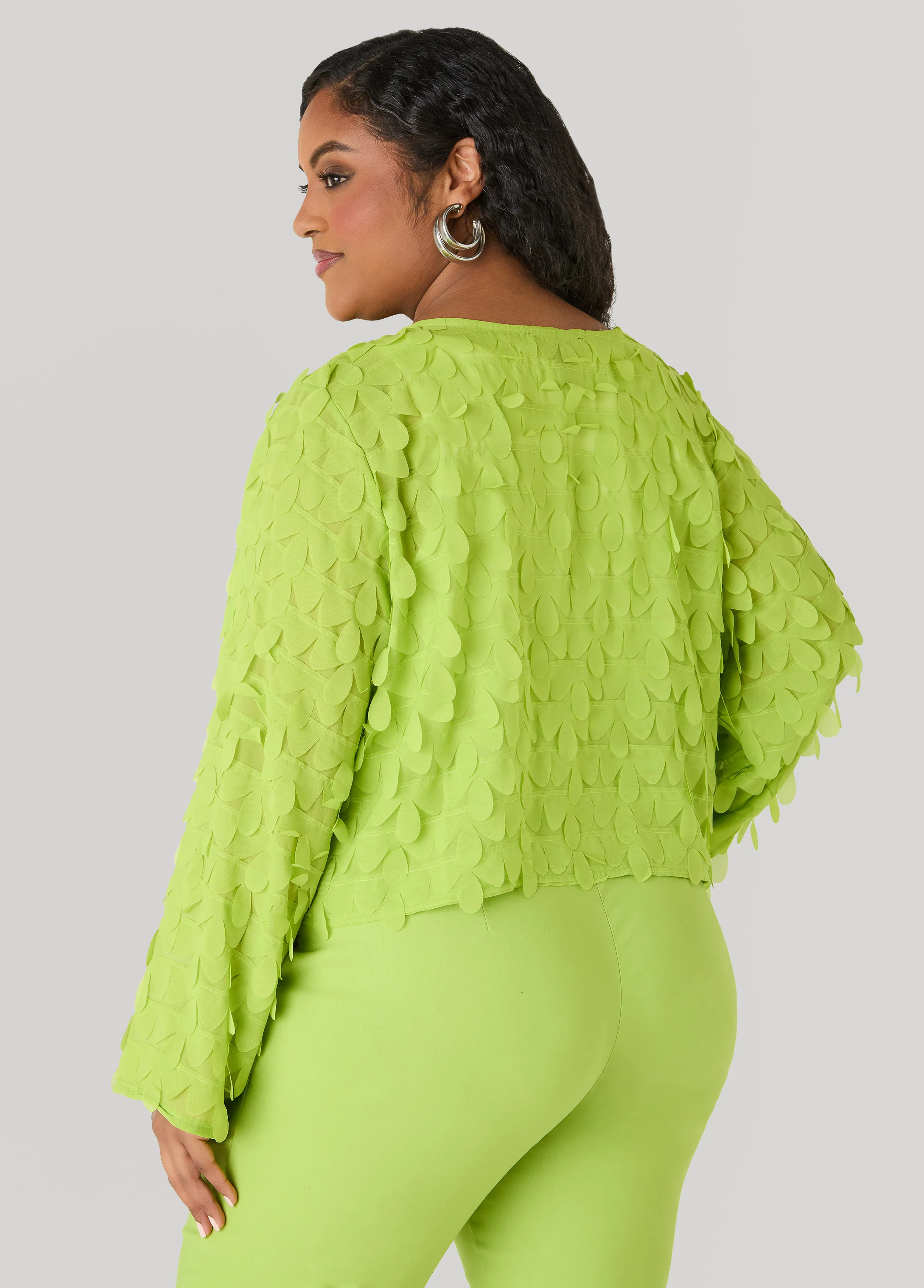 Cropped Petal Jacket - Image 6