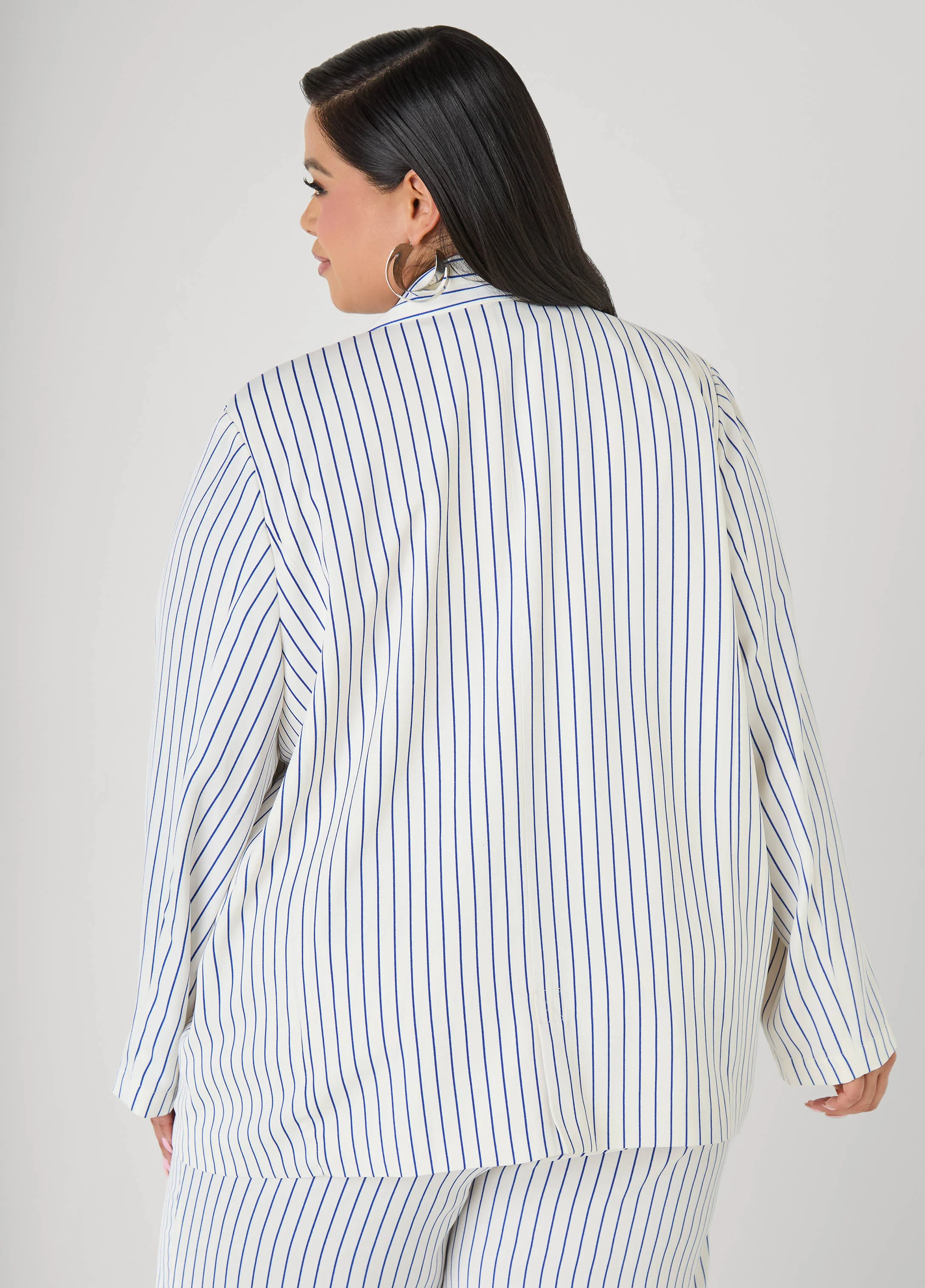 Pinstriped Blazer - Image 2