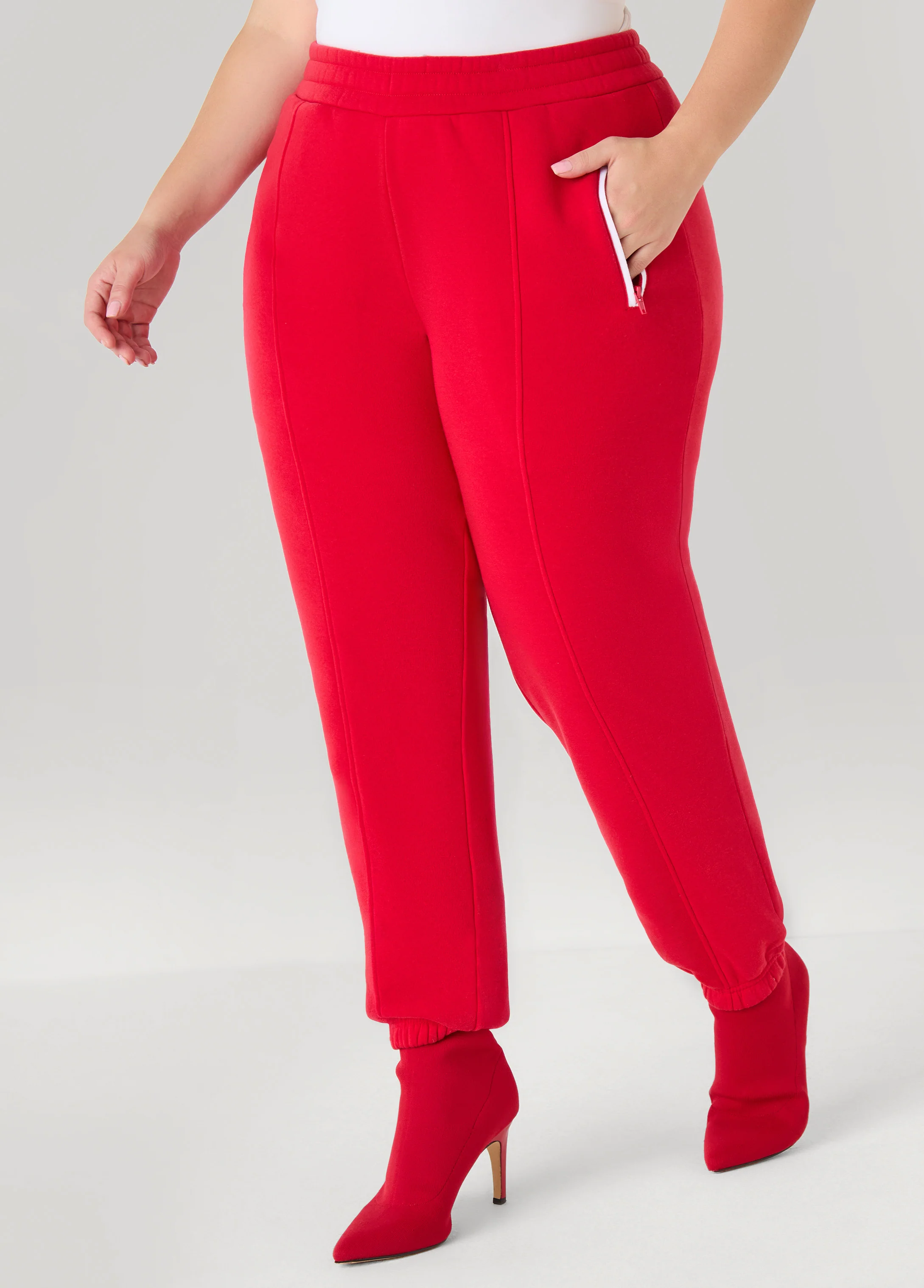 Piped Fleece Joggers - Image 6