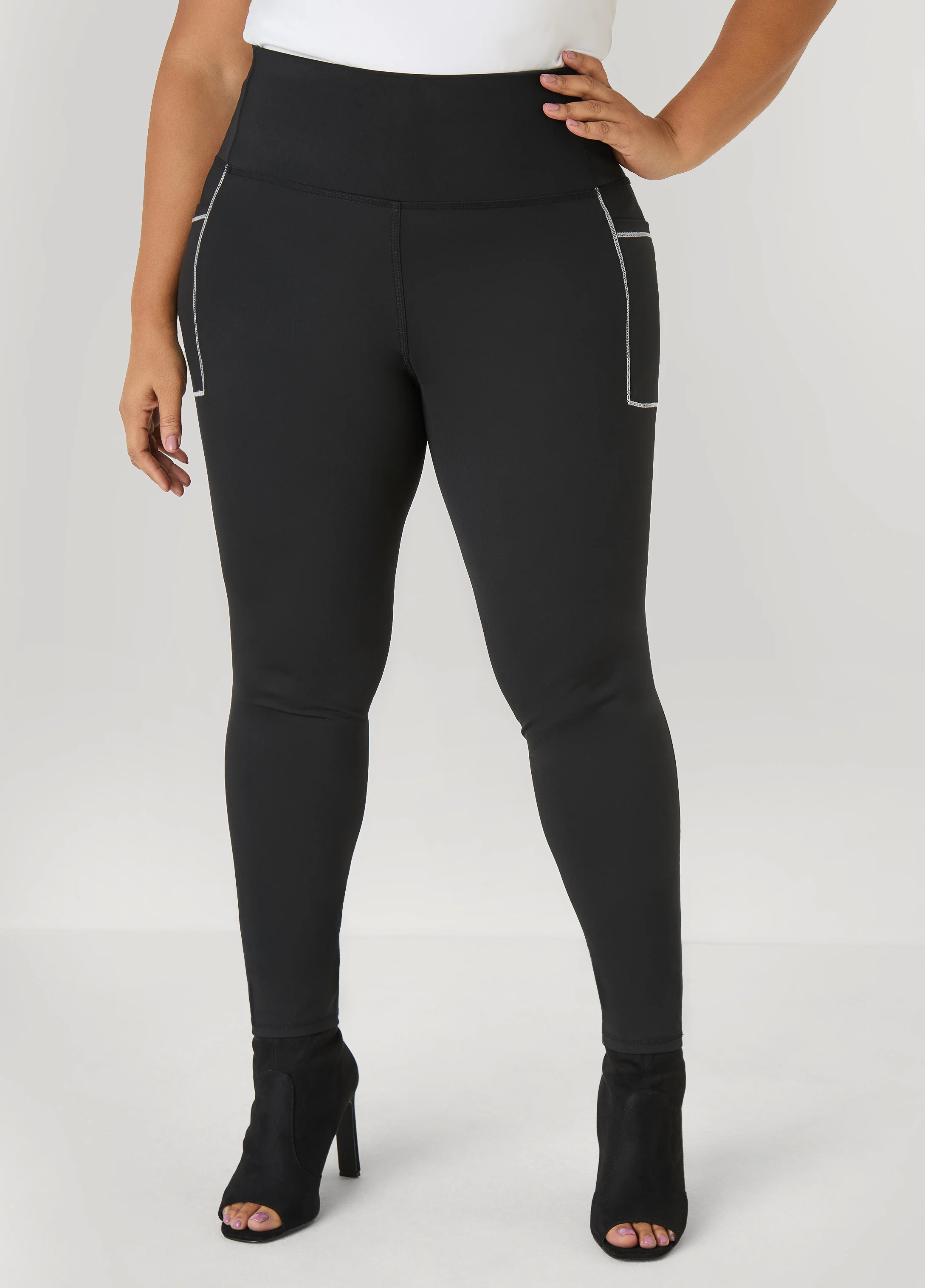Piped High Waist Leggings - Image 8