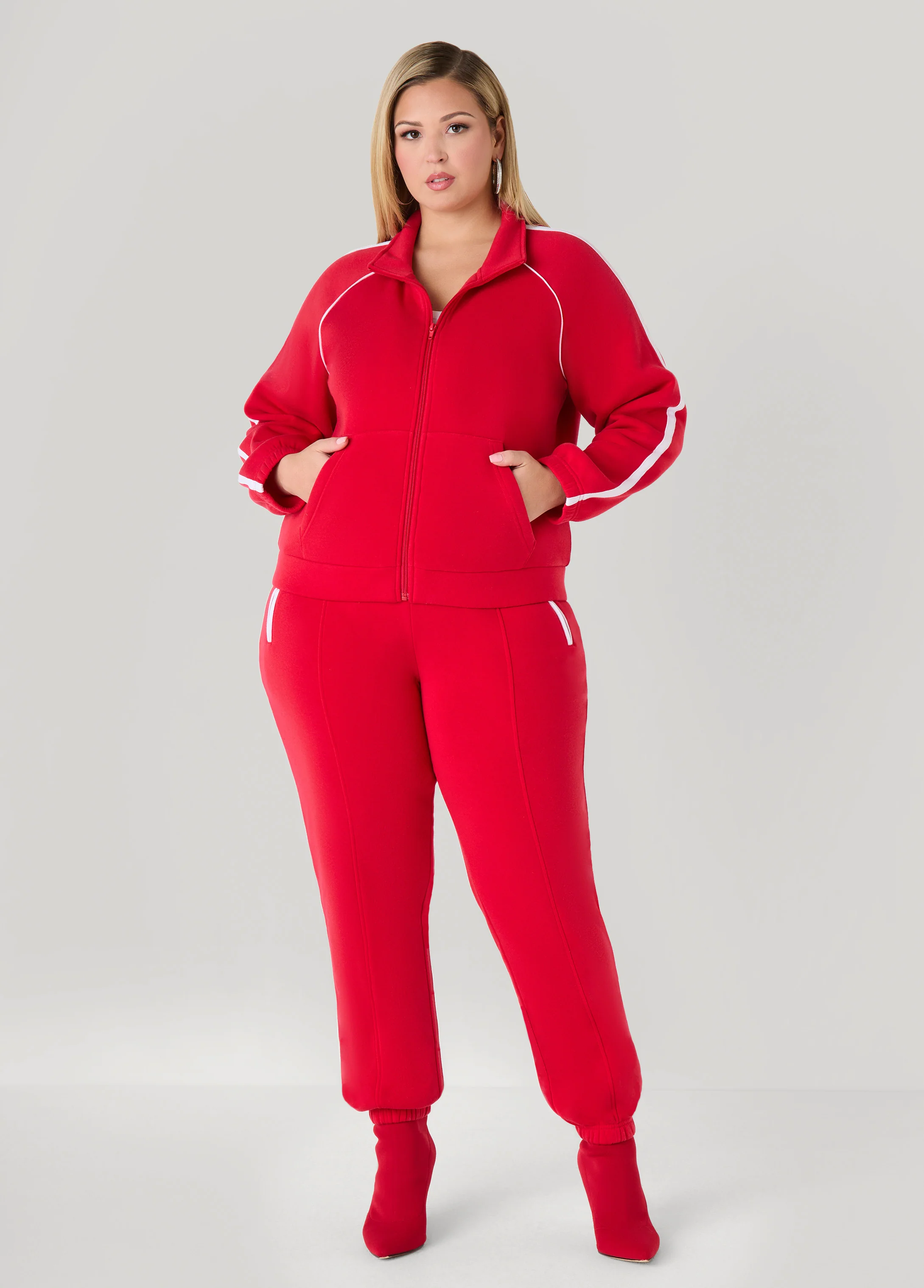 Piped Fleece Track Jacket - Image 8