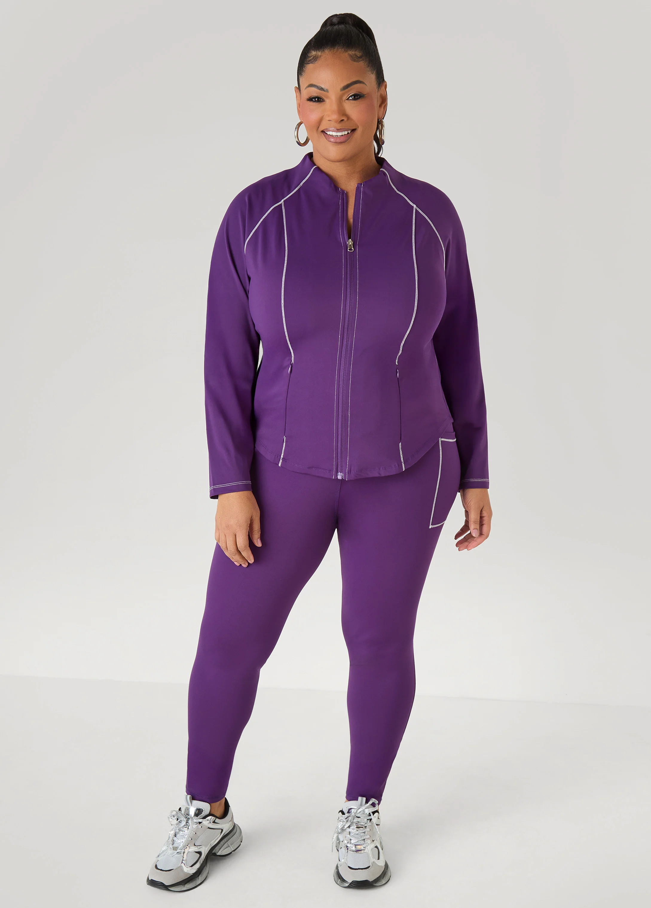 Piped Zip Front Track Jacket - Image 3