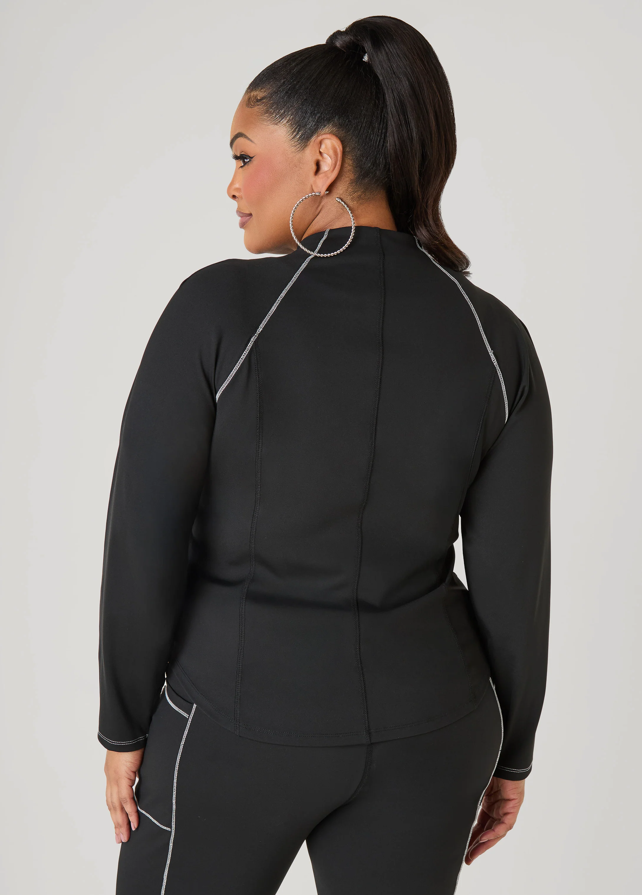 Piped Zip Front Track Jacket - Image 6