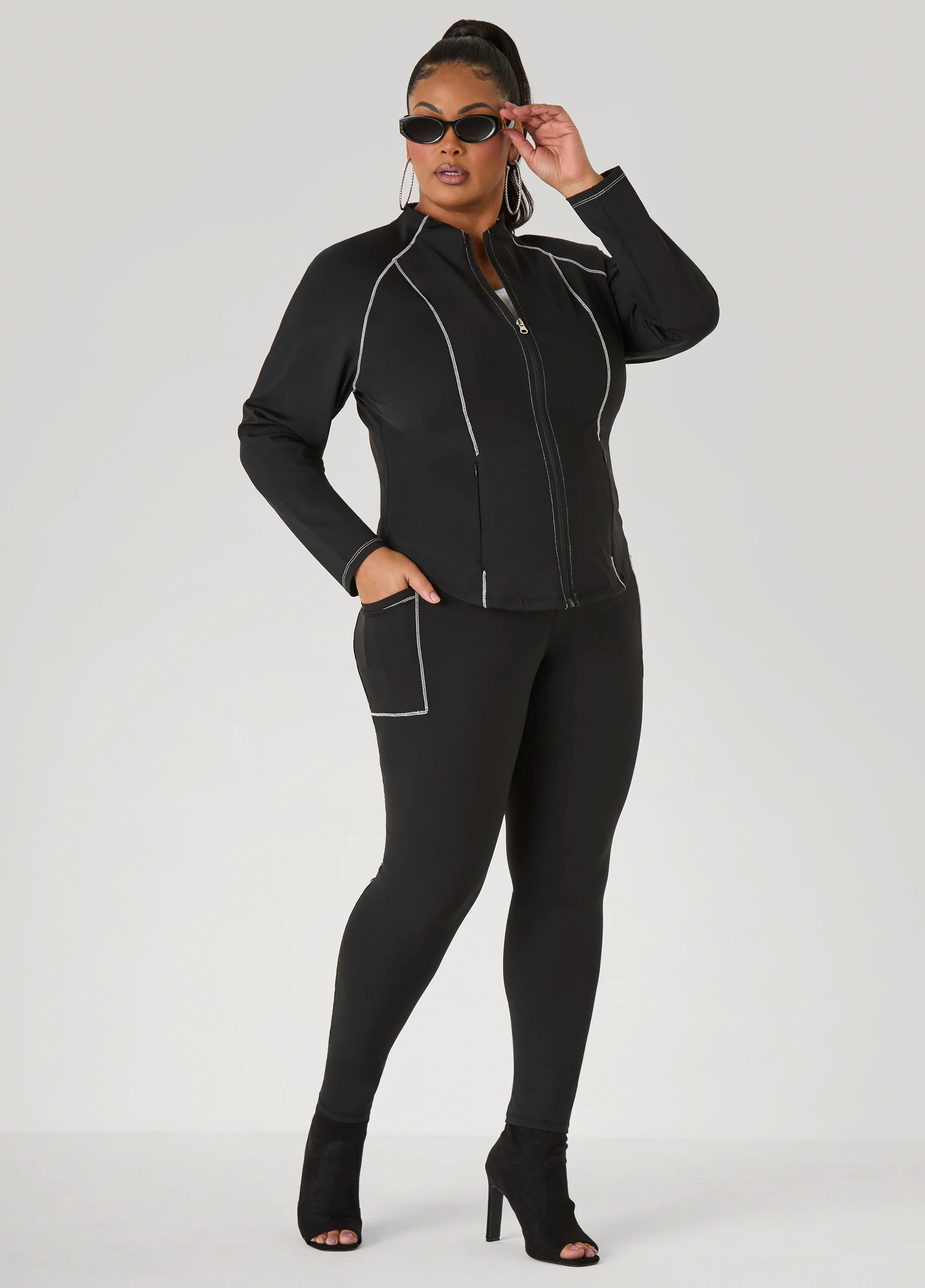 Piped Zip Front Track Jacket - Image 7