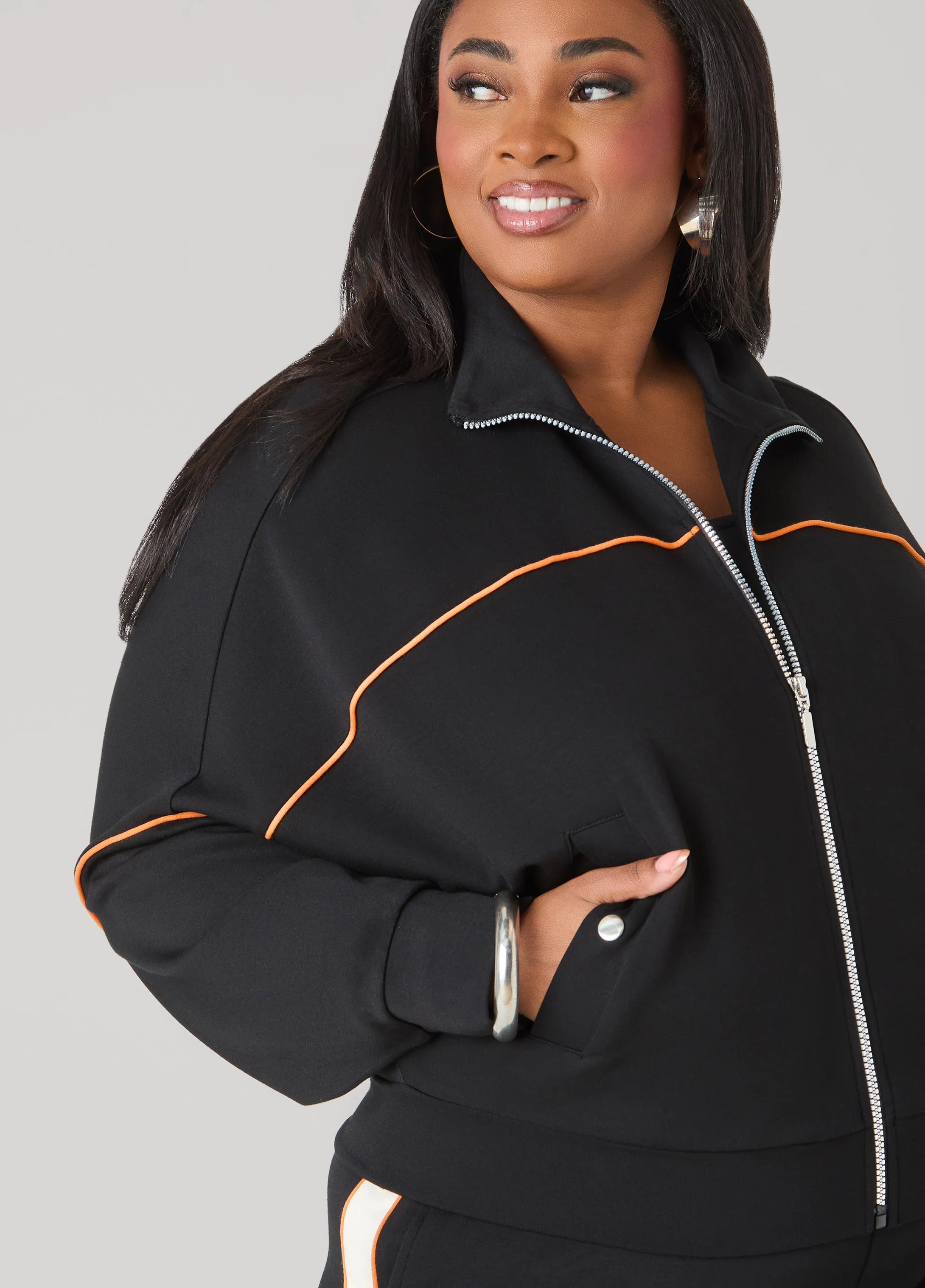 Piped Jersey Track Jacket - Image 10