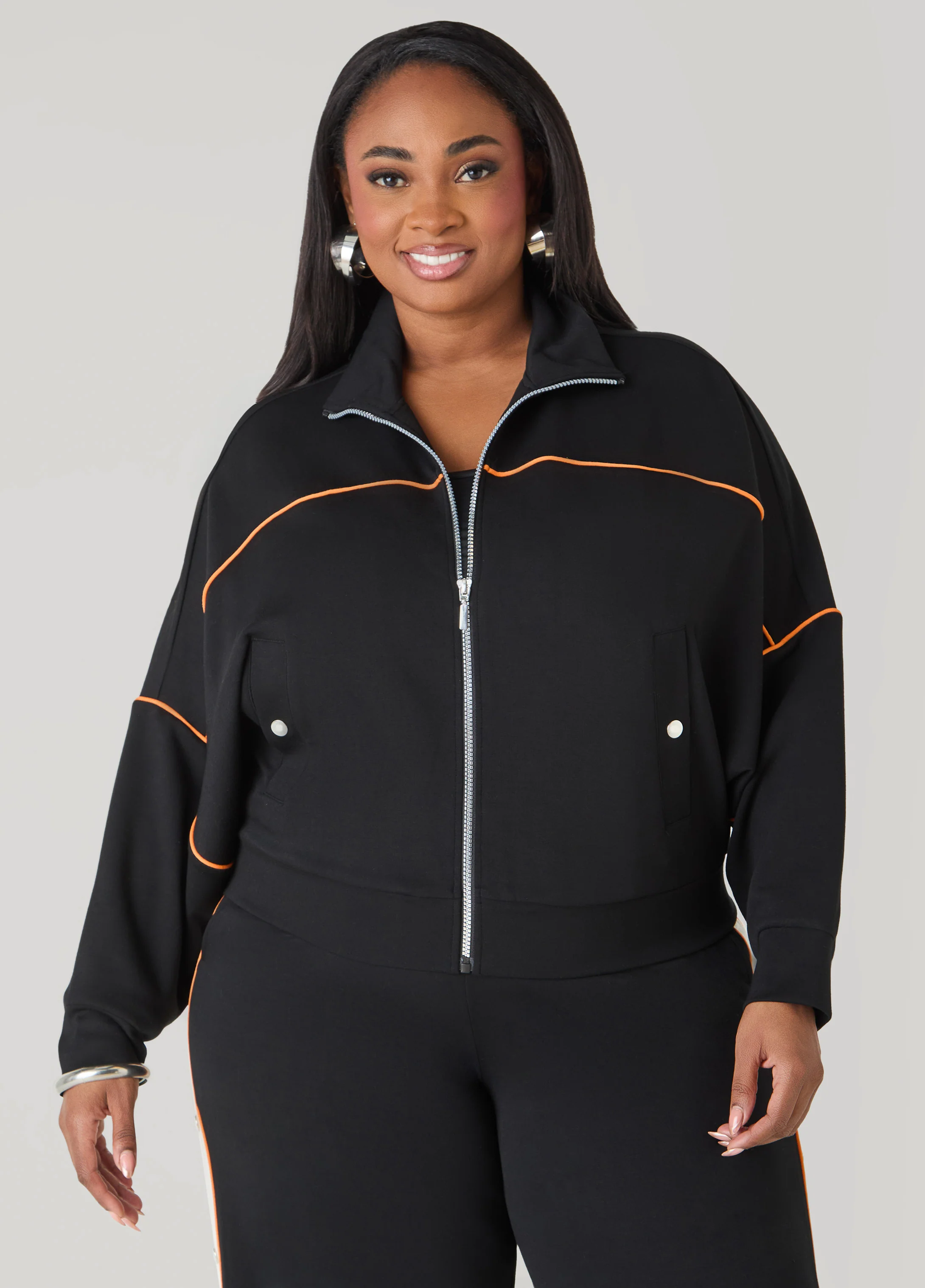 Piped Jersey Track Jacket - Image 6