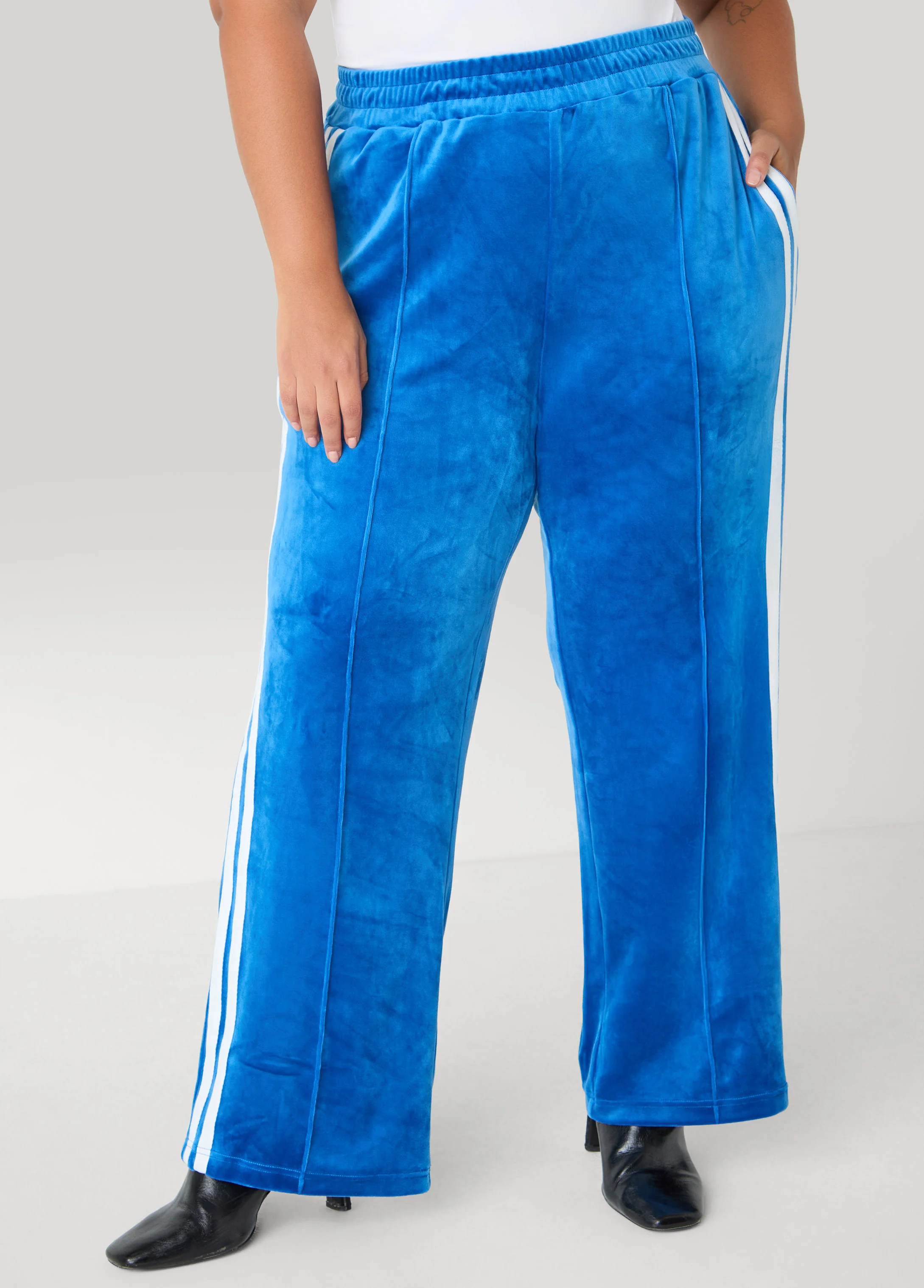 Striped Velour Track Pants - Image 7