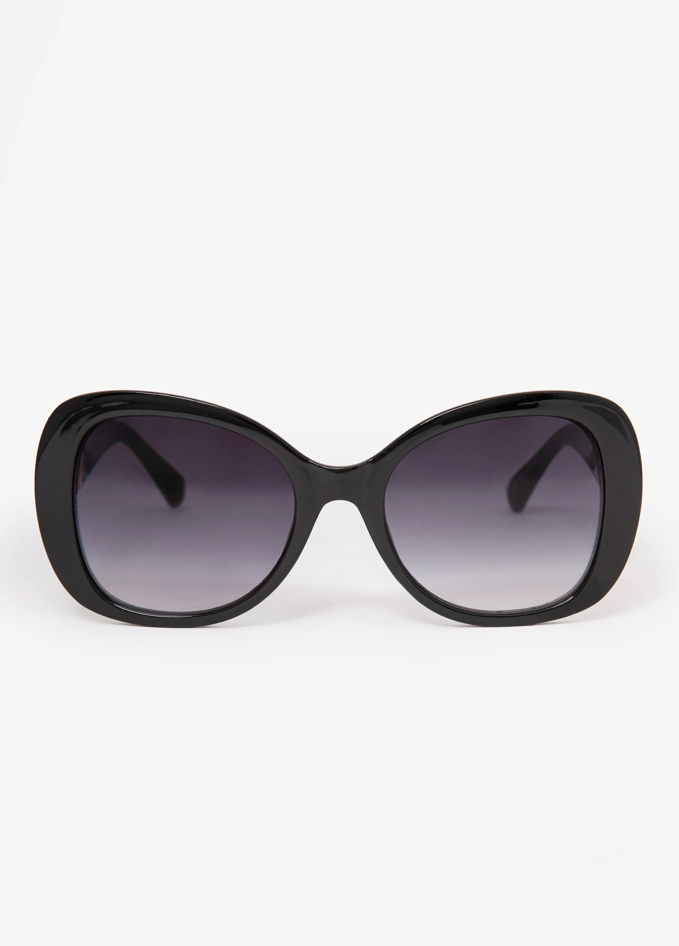 Chain Trim Round Frame Sunglasses - Image 3