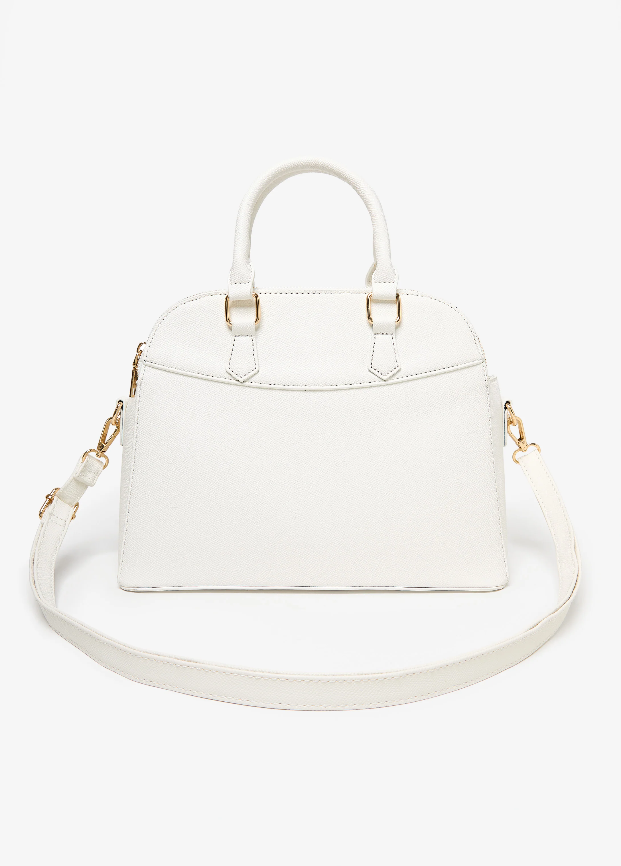 Textured Top Handle Satchel - Image 3