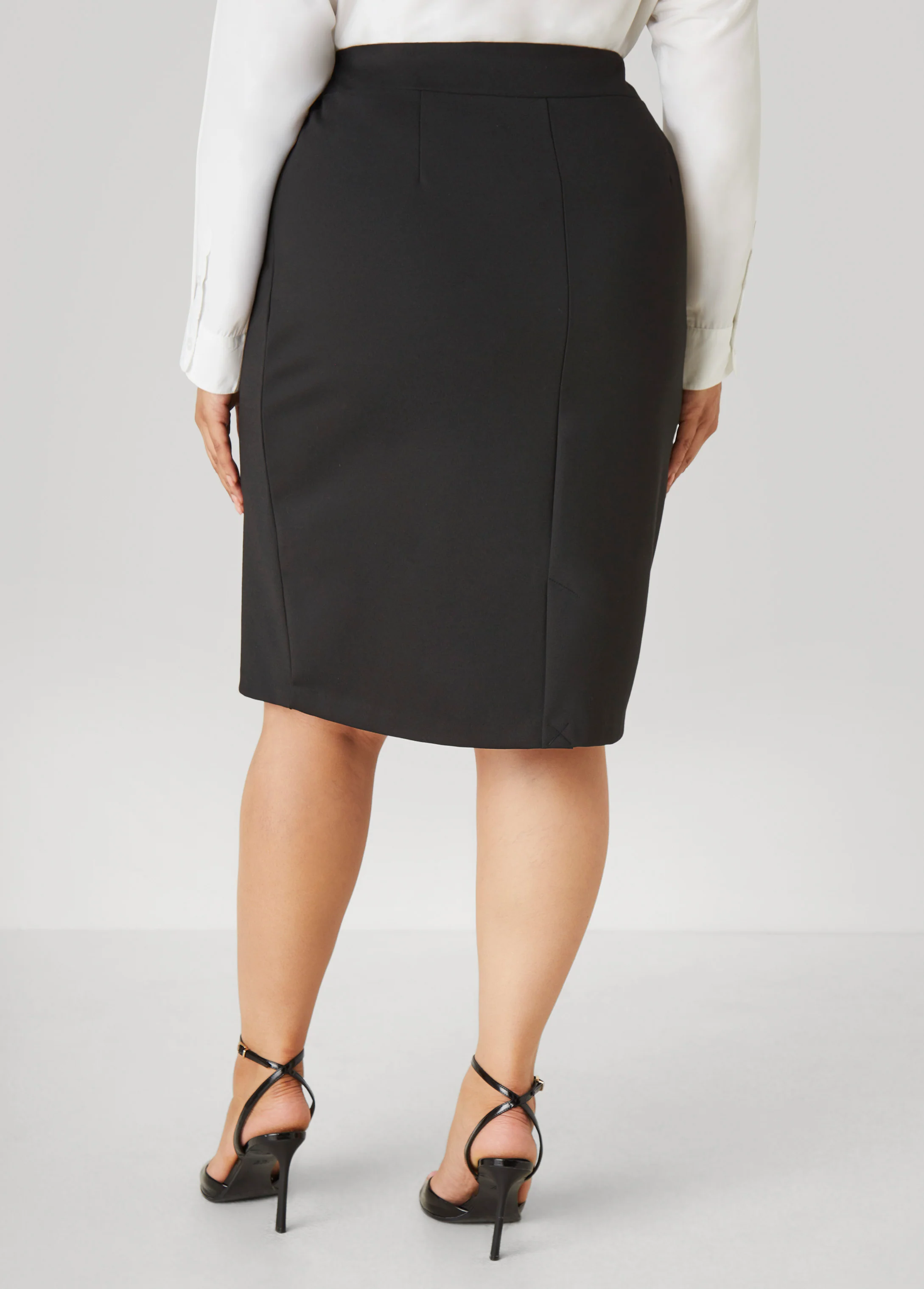 Pull On Ponte Skirt - Image 2