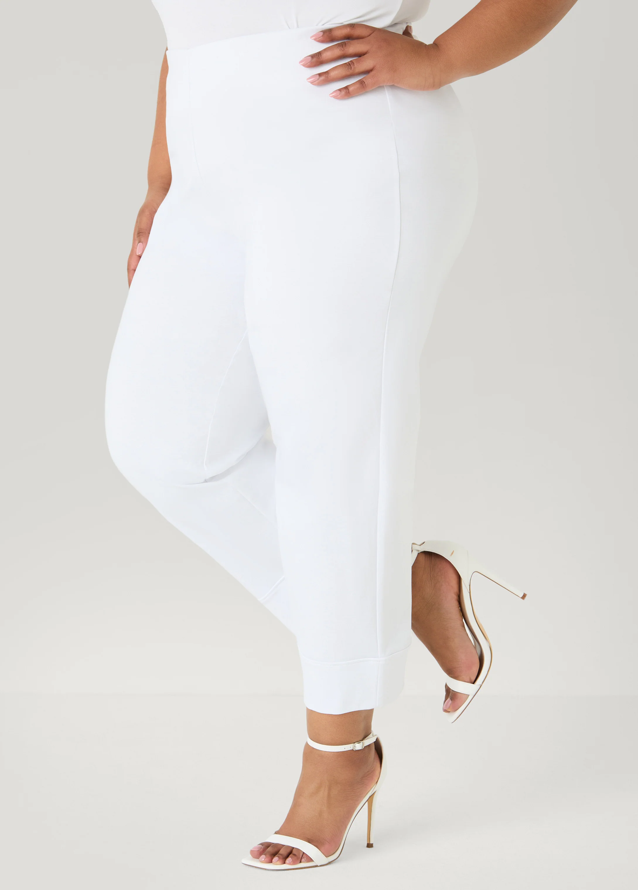 Cuffed Ponte Capris - Image 3
