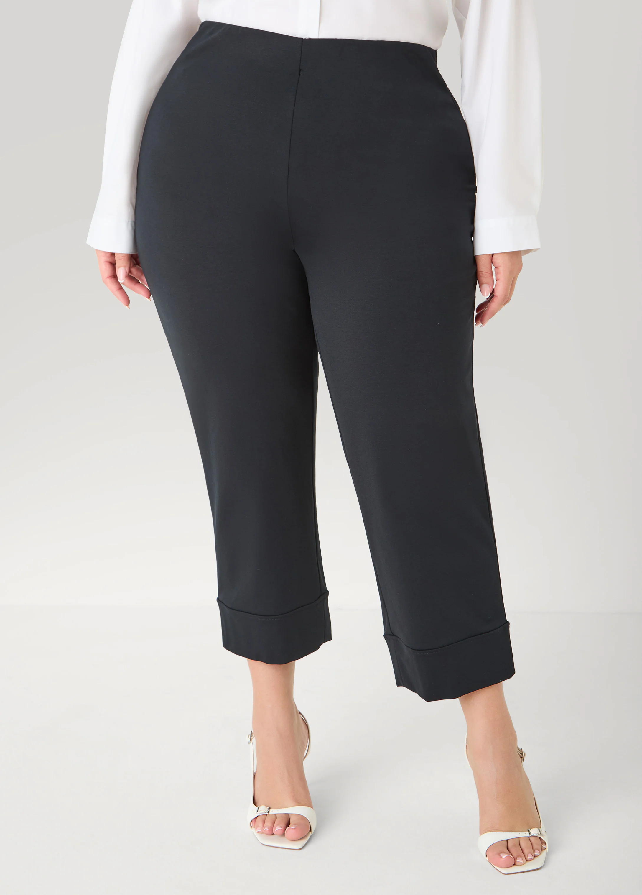 Cuffed Ponte Capris - Image 4