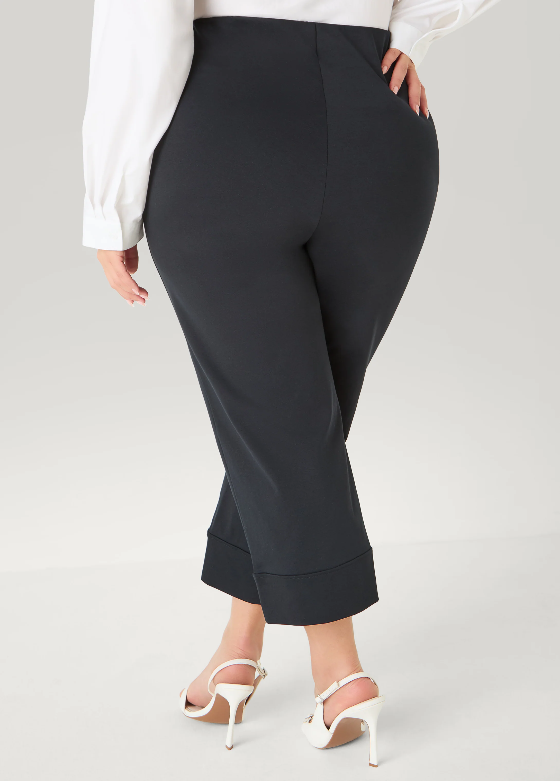 Cuffed Ponte Capris - Image 5