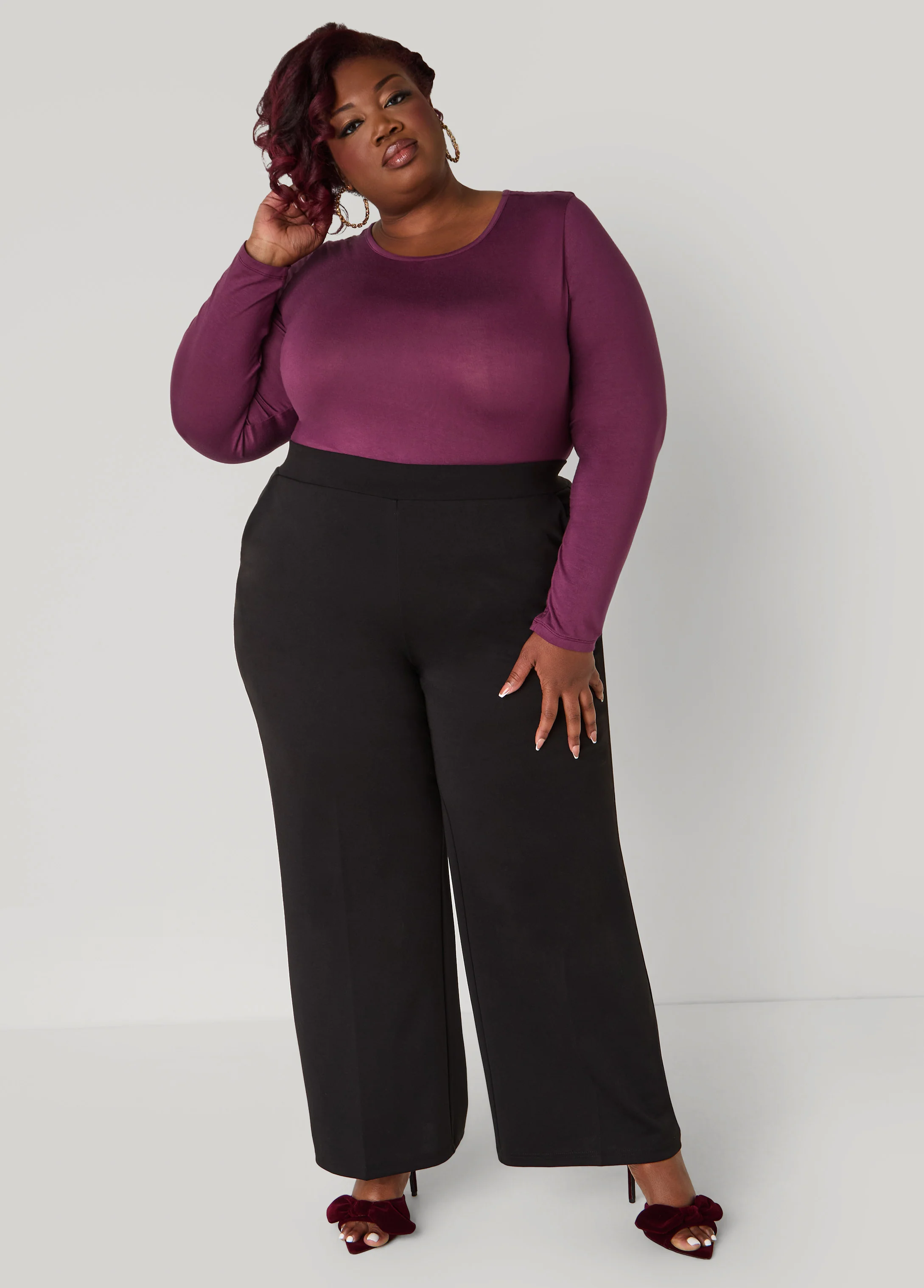 Pull On Ponte Pants - Image 3