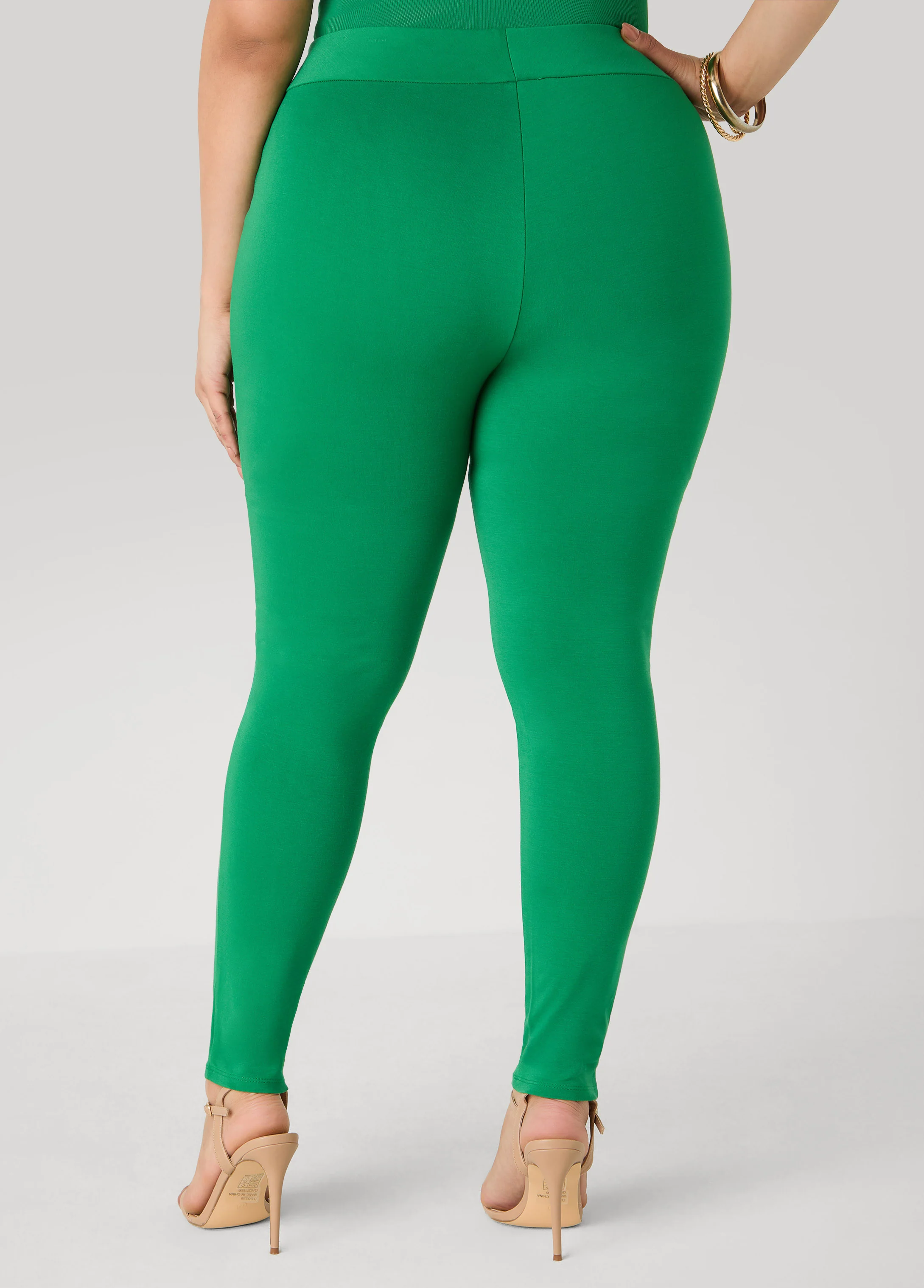 Ponte High Waist Seamed Leggings - Image 2
