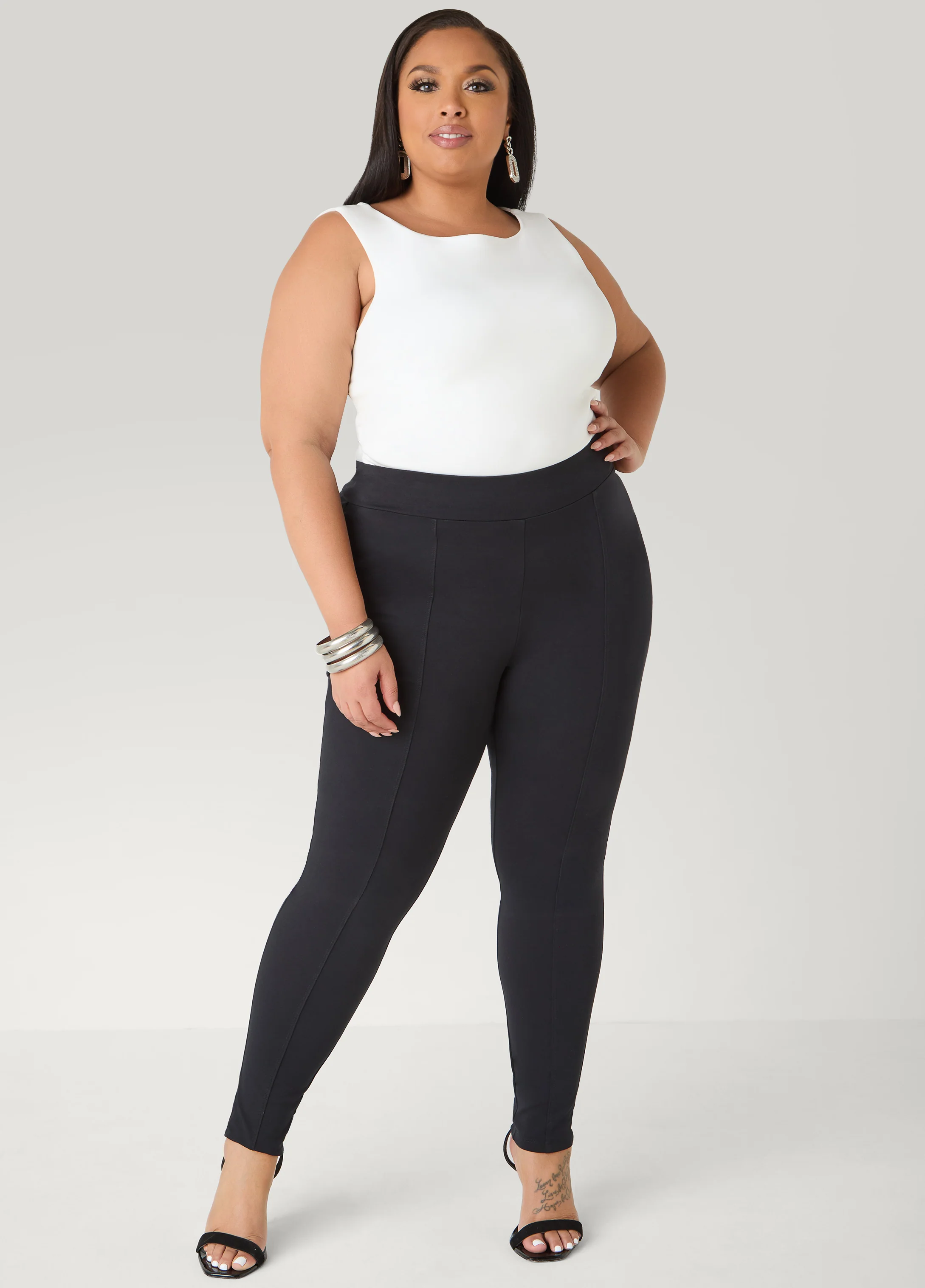 Seamed High Rise Leggings - Image 3