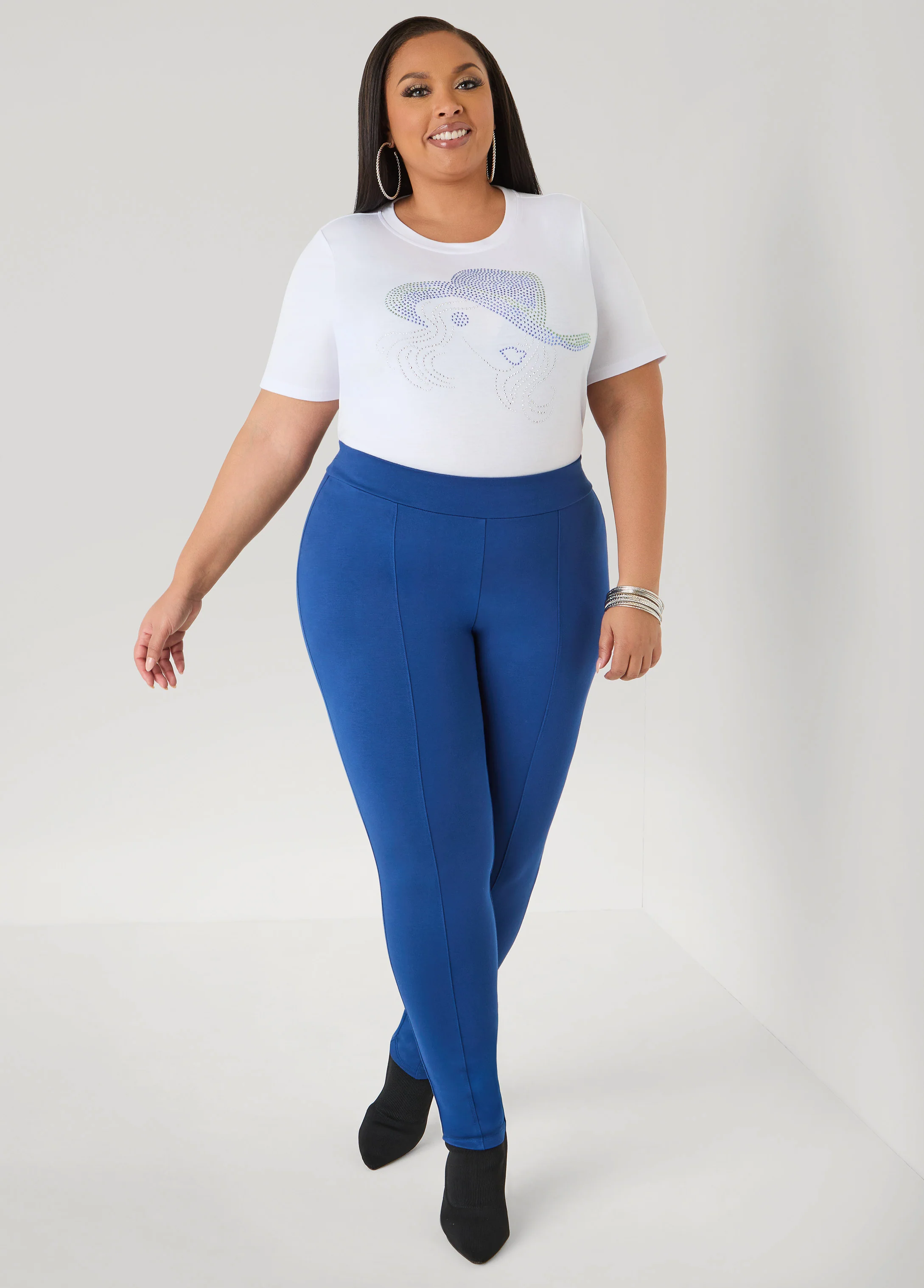 Ponte Seamed Leggings - Image 3
