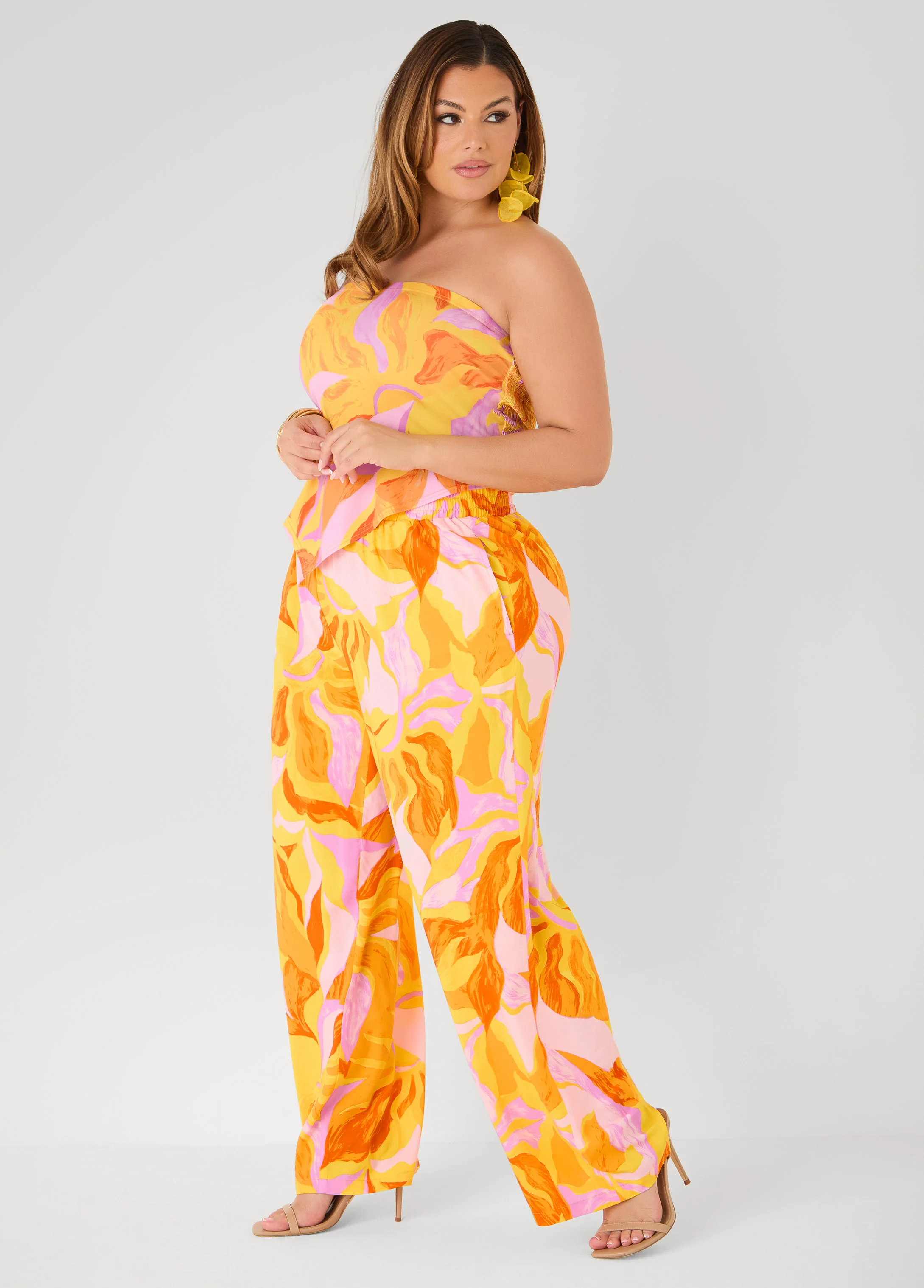 Swirl Print Tube Top - Image 3