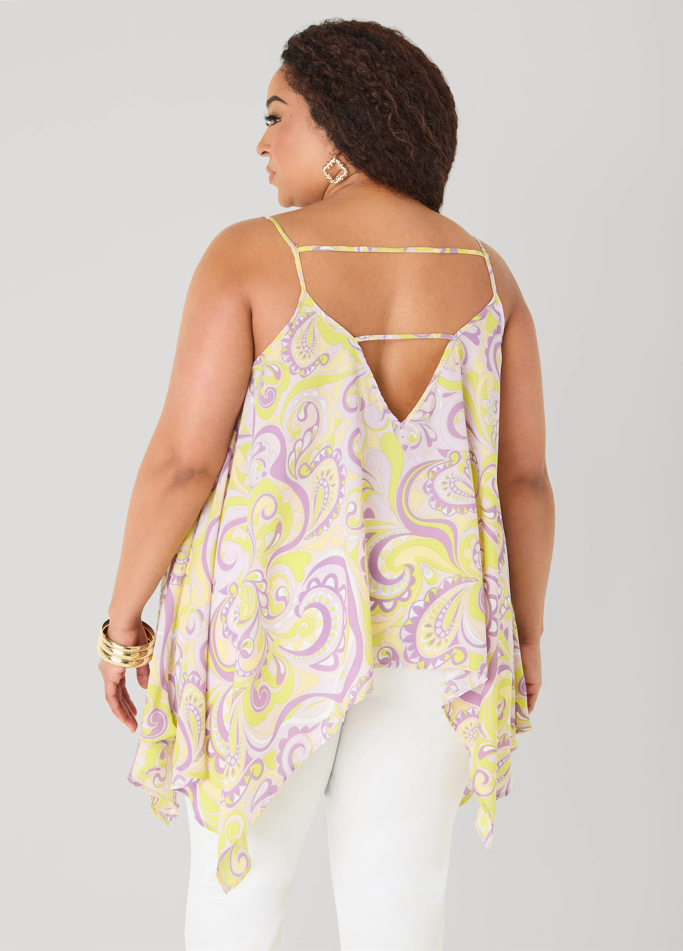 Paisley Print Handkerchief Tank - Image 11