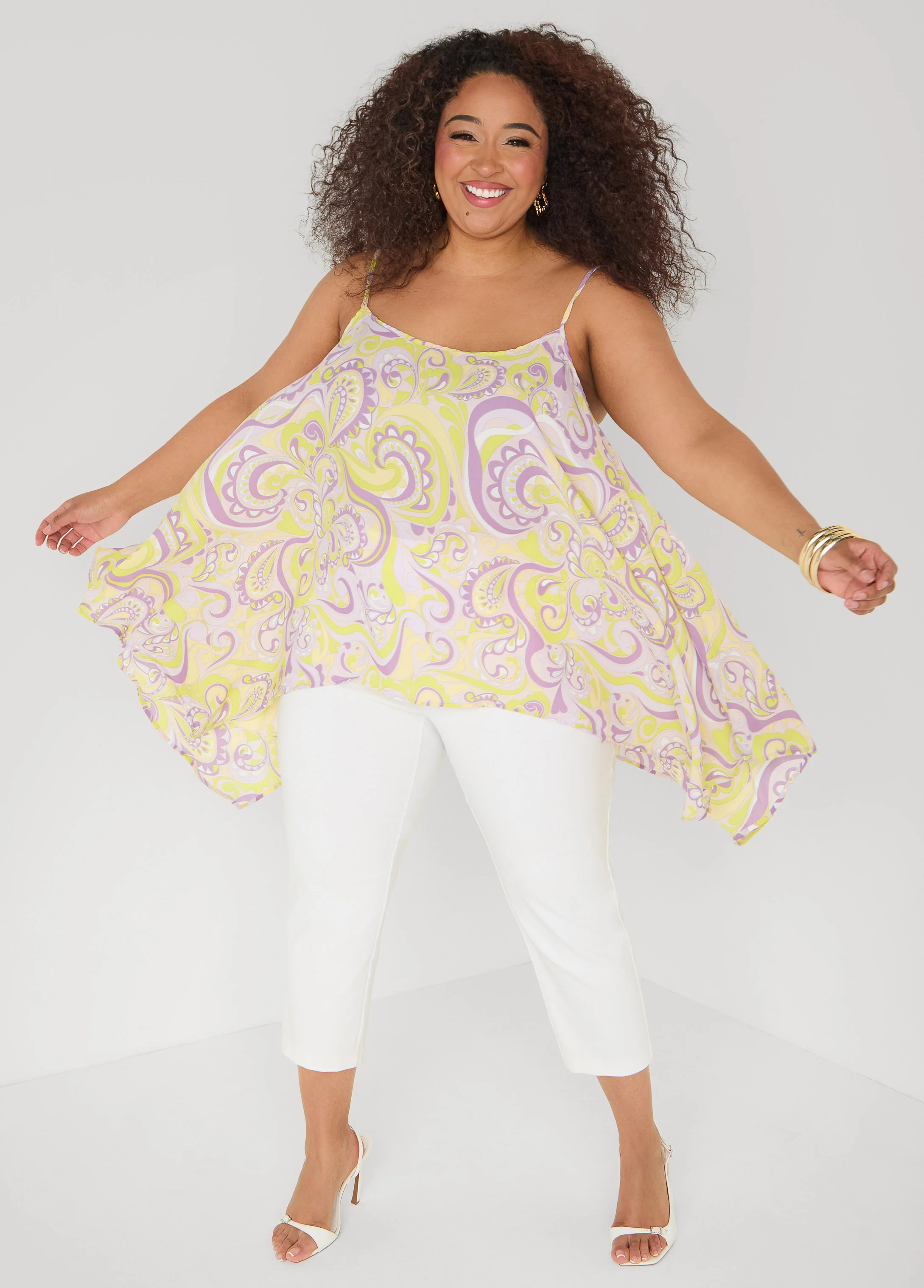 Paisley Print Handkerchief Tank - Image 12