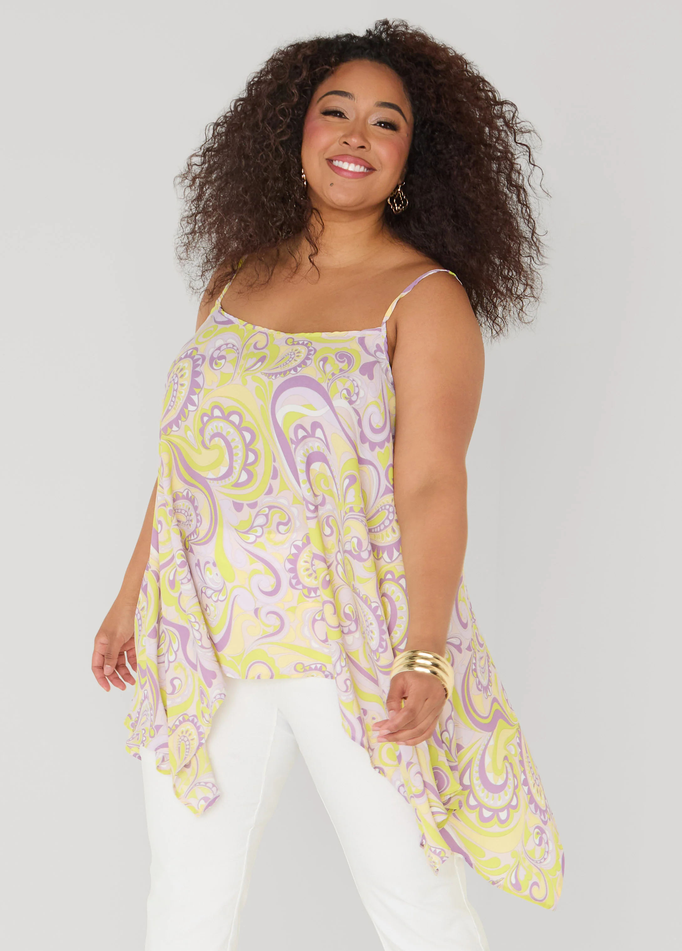 Paisley Print Handkerchief Tank - Image 13