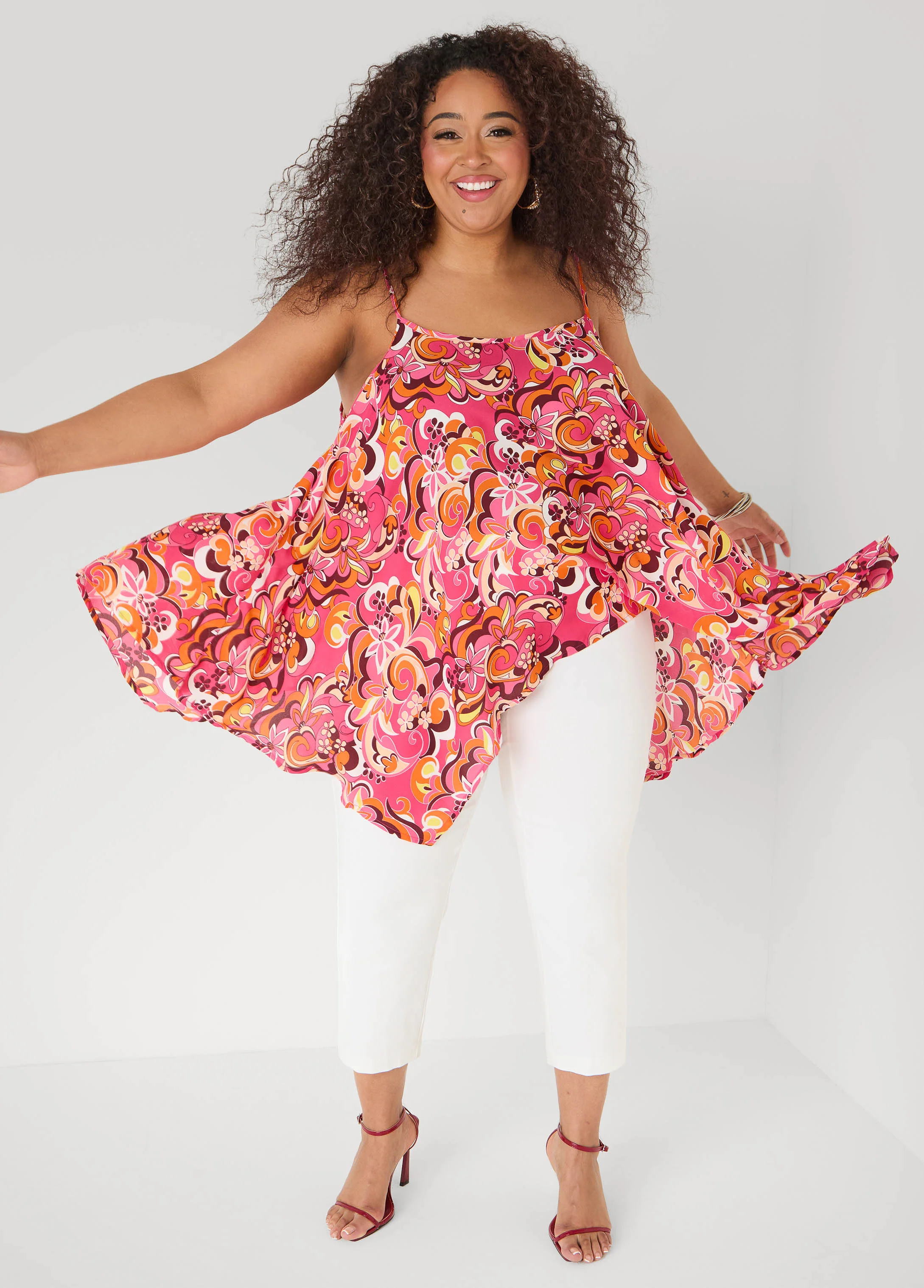 Paisley Print Handkerchief Tank - Image 17